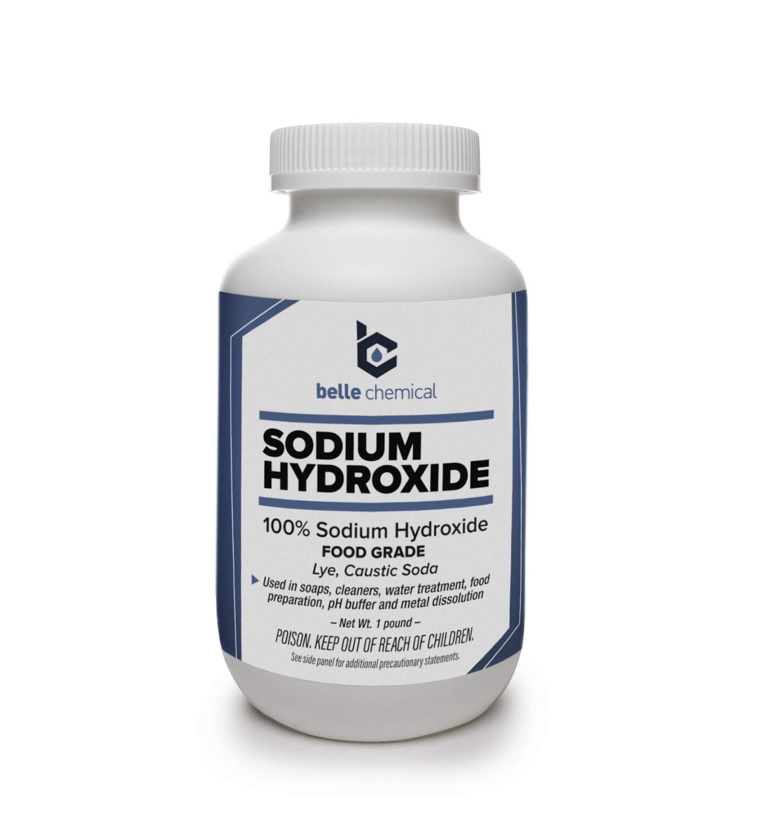 Sodium Hydroxide - Pure - Food Grade (Caustic Soda Lye) (1 Pound Jar)