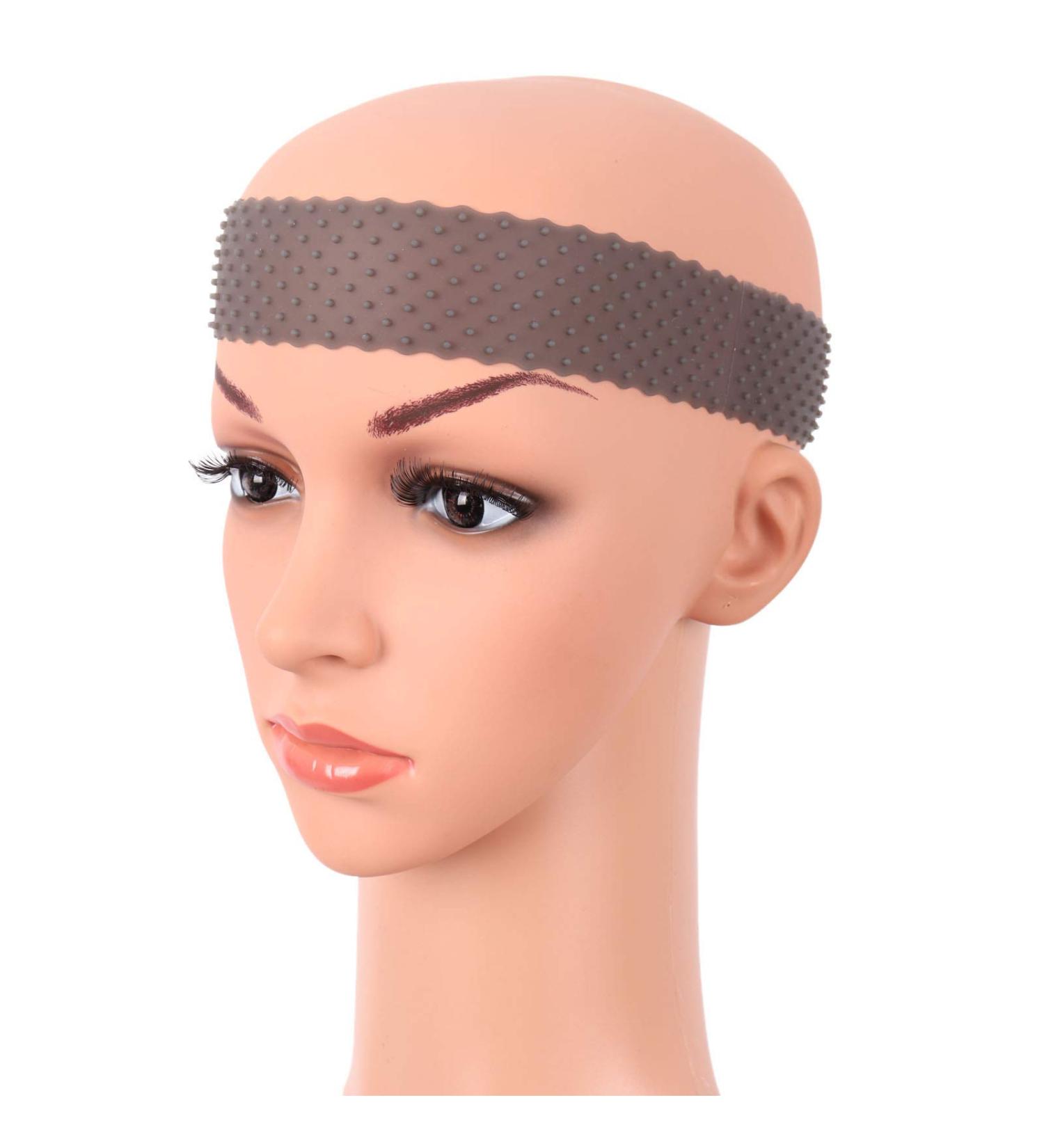 MapofBeauty Non Slip Silicone wig Grip Band Headband Hold Wig Sports Yoga (Black) - Buy Online on GoSupps.com