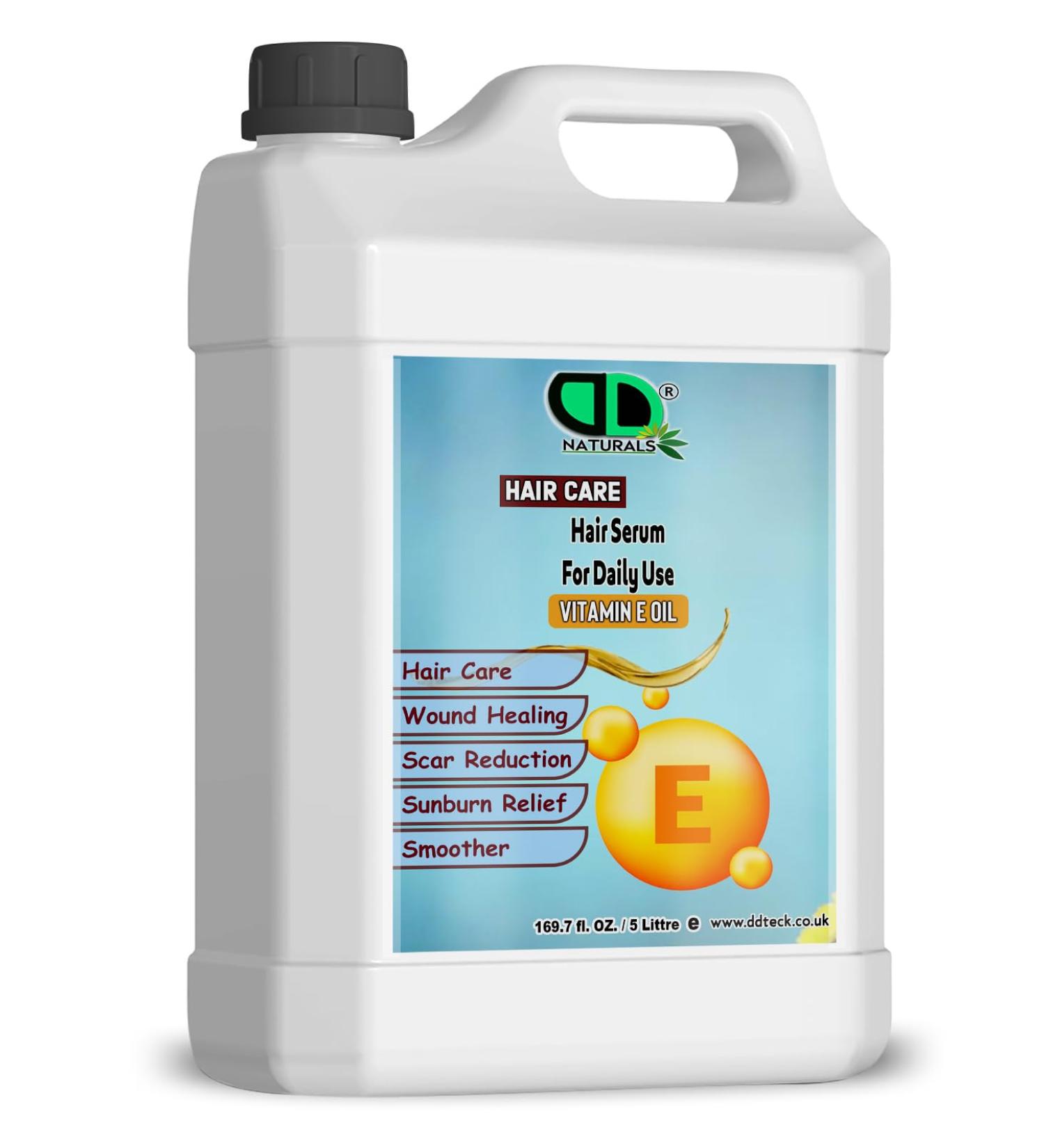 DD teck Hair Serum for Daily Use with Vitamin E Essential Oil moisturizes the scalp and promotes hair growth adds shine and protects hair