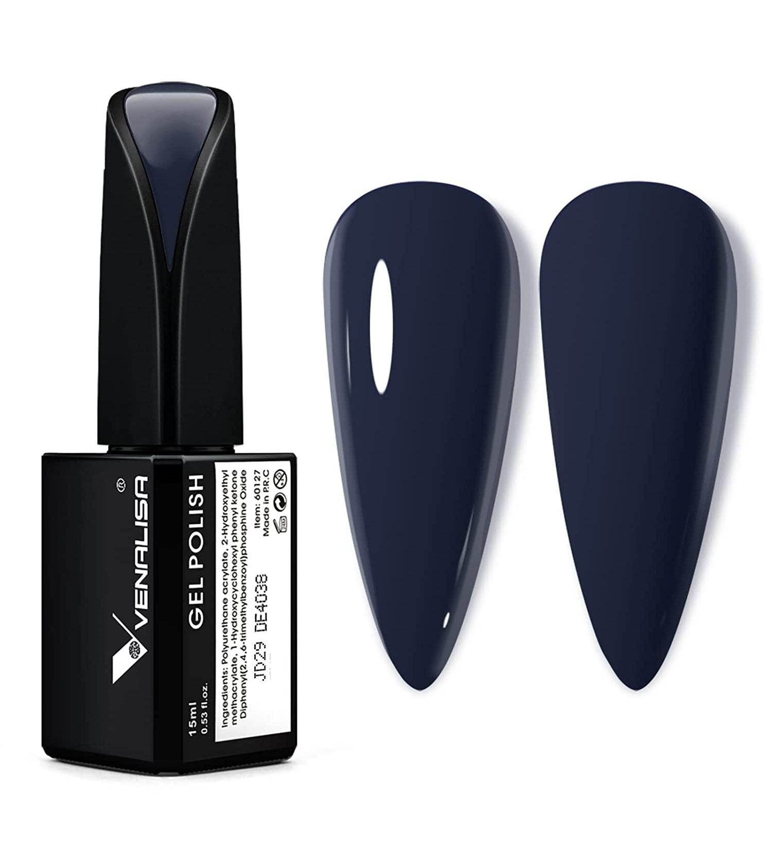 VENALISA Navy Blue Gel Nail Polish 15ml | Long Lasting Neutral Color Gel | DIY Nail Art Manicure Kit | Beauty Gifts - Buy Online on GoSupps.com
