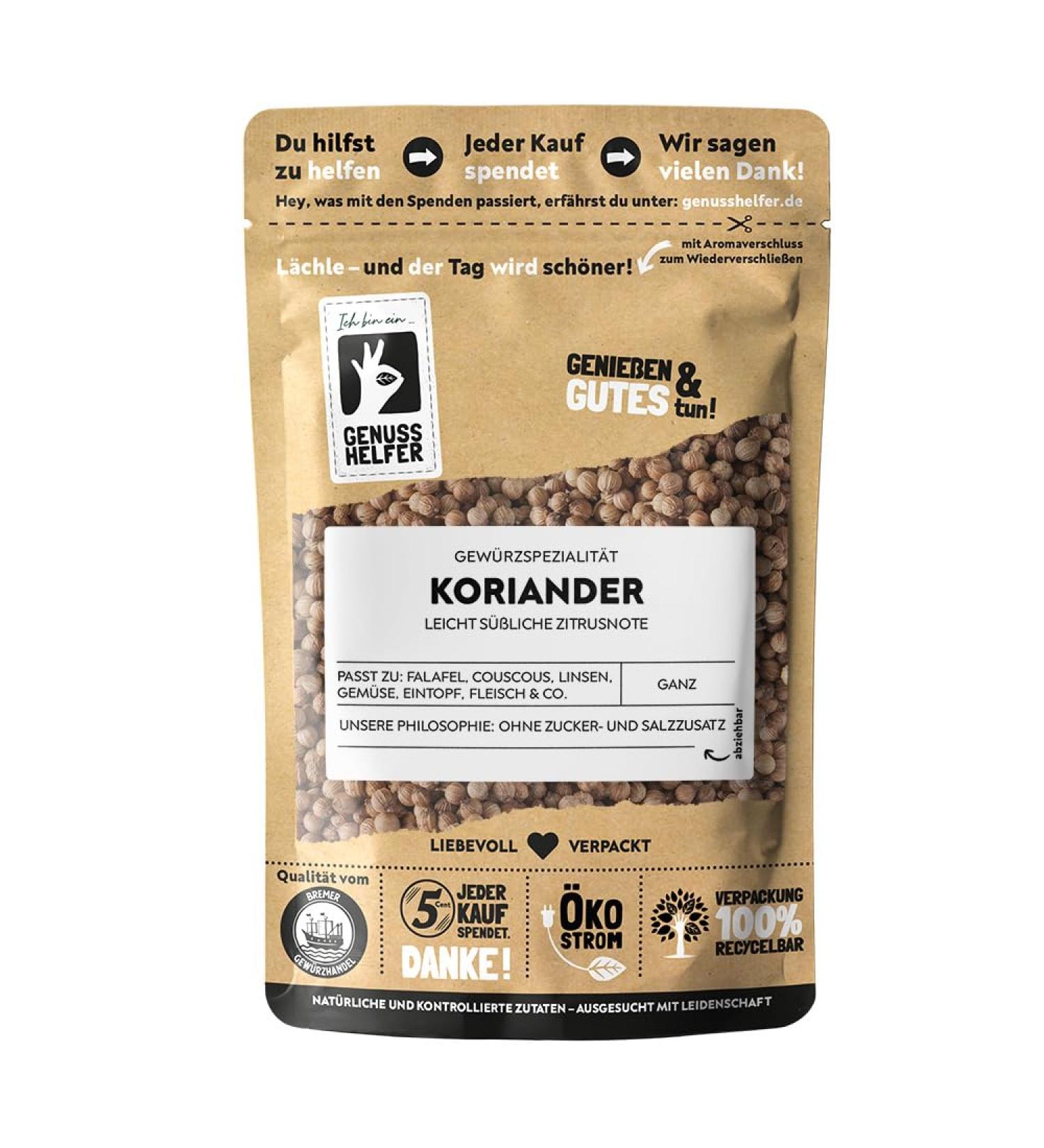 Bremer Gew rzhandel Whole Coriander Seeds - 75g for Cooking & Baking | Premium Quality Spice - Buy Online on GoSupps.com