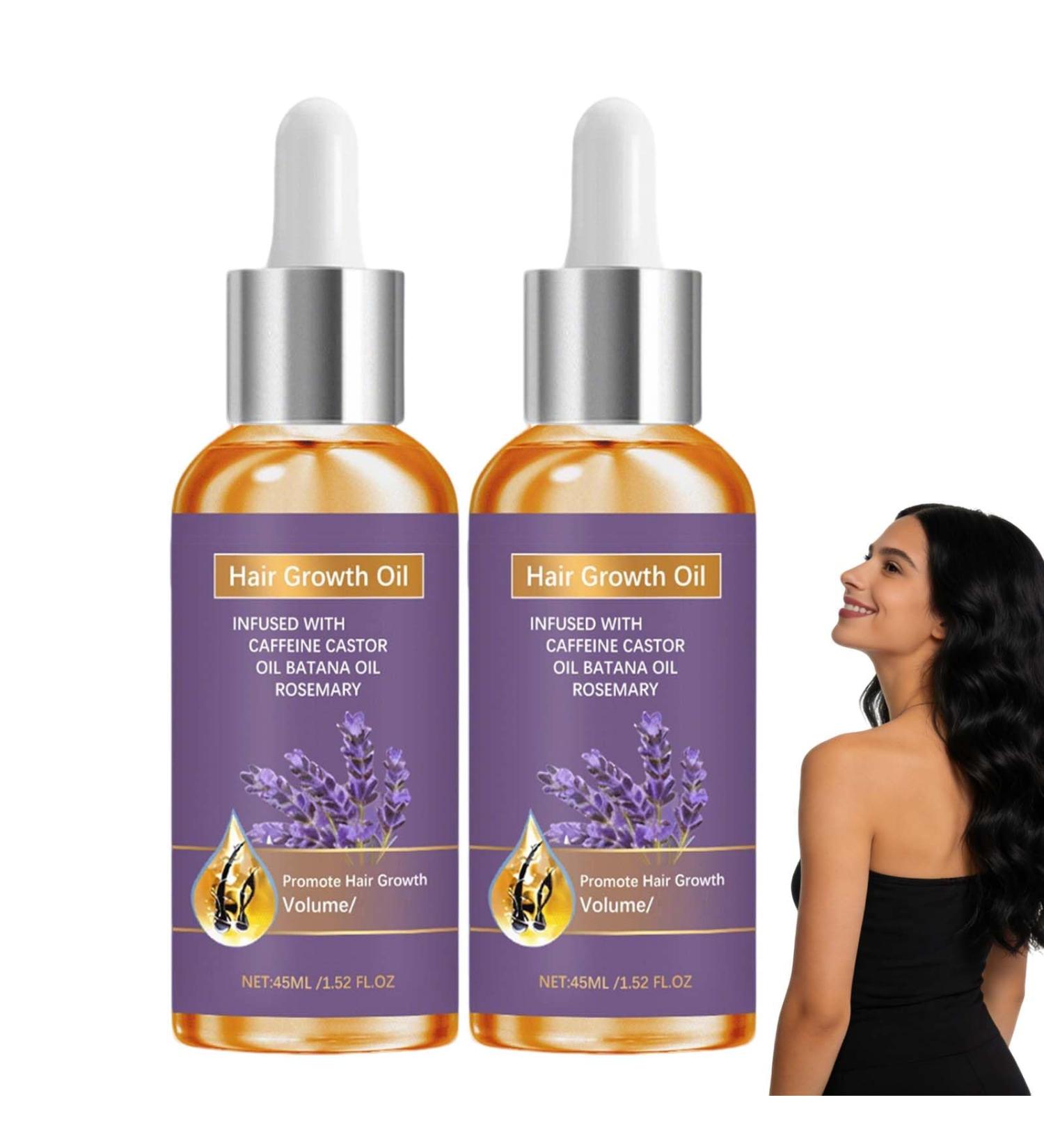 Huile de croissance des cheveux la biotine et l'huile de romarin huiles nourrissantes paississantes pour les cheveux les plus volumineux essences nourrissantes pour le cuir chevelu. (2PCS) - Buy Online on GoSupps.com