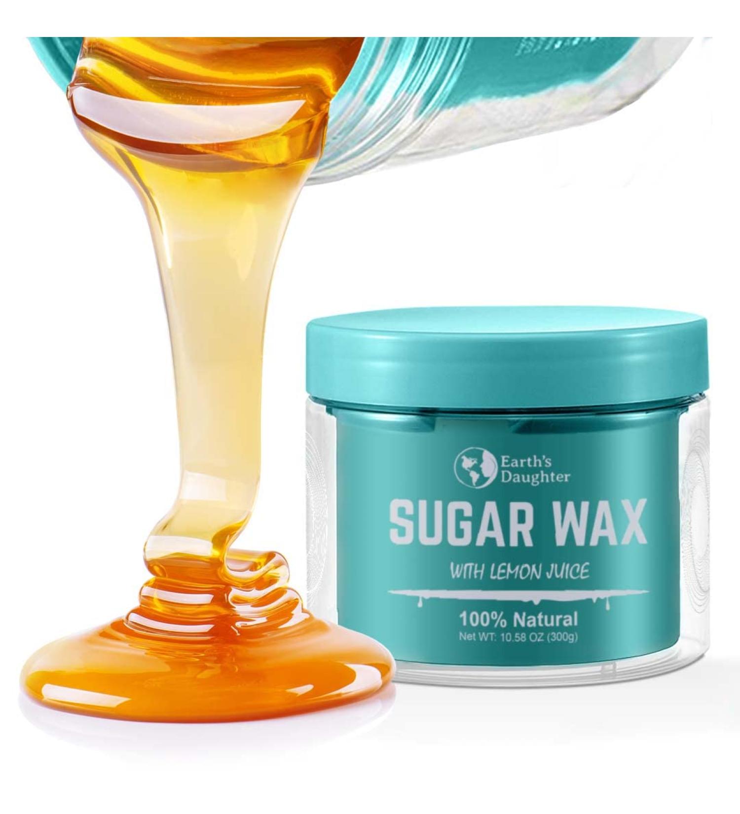 Sugar Wax Kit - Organic Hair Removal for Women | Medium All Purpose Sugar Waxing Kit | Includes Applicators & Strips | Long Lasting & Gentle Sugaring Hair Removal | Home Waxing Kit for Bikini, Legs, Eyebrows - Buy Online on GoSupps.com