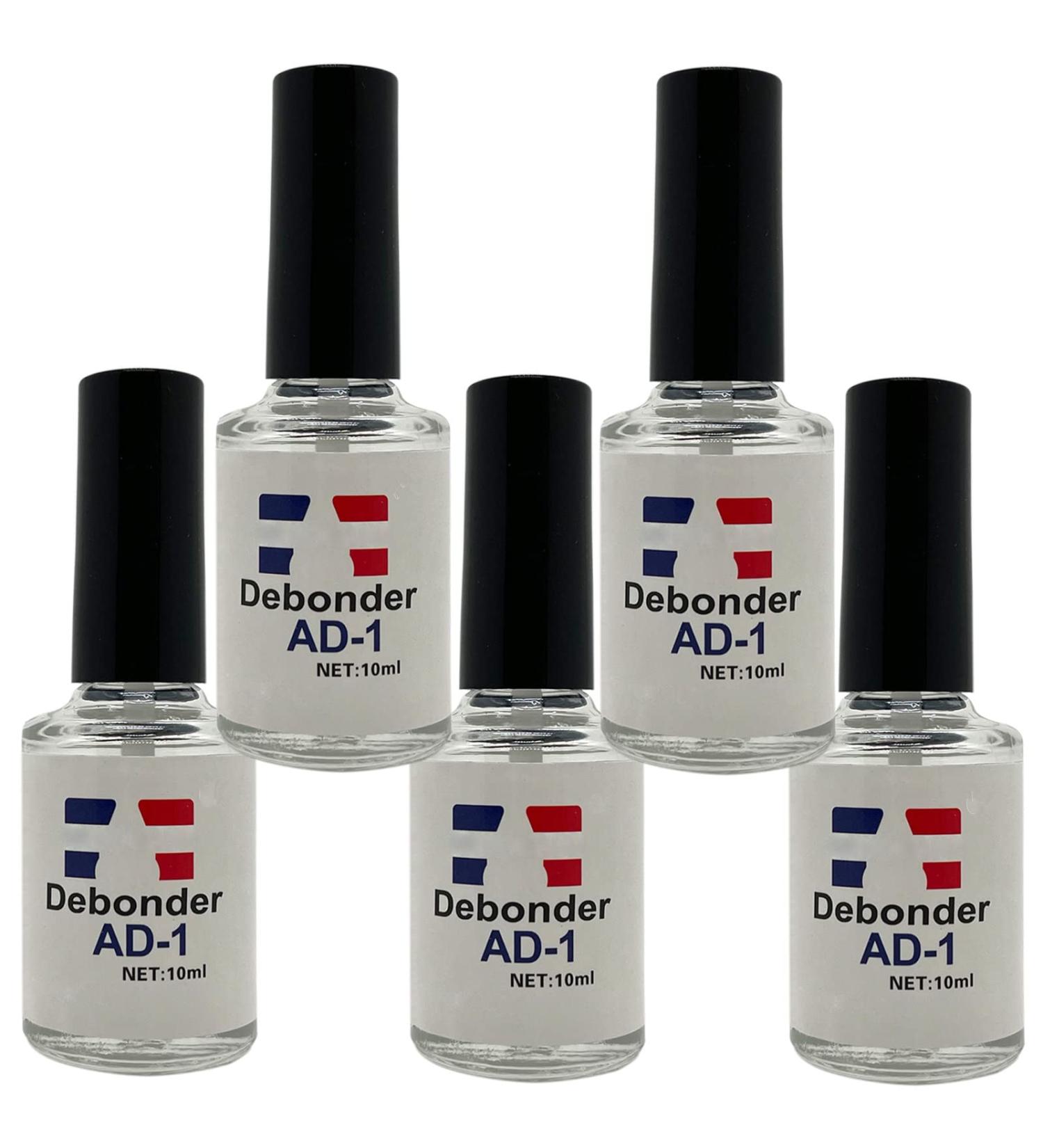 Professional Rhinestone False Nails Set - 10ml Adhesive Remover & Brush - 5PCS Nail Decoration Kit - Buy Online on GoSupps.com