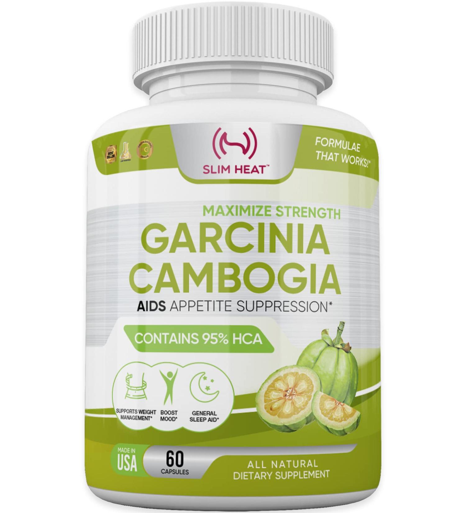 Max Strength 100% Pure Garcinia Cambogia Extract with 95% HCA - Carb Blocker for Women & Men - Made in USA - 60 Veggie Capsules - Buy Online on GoSupps.com