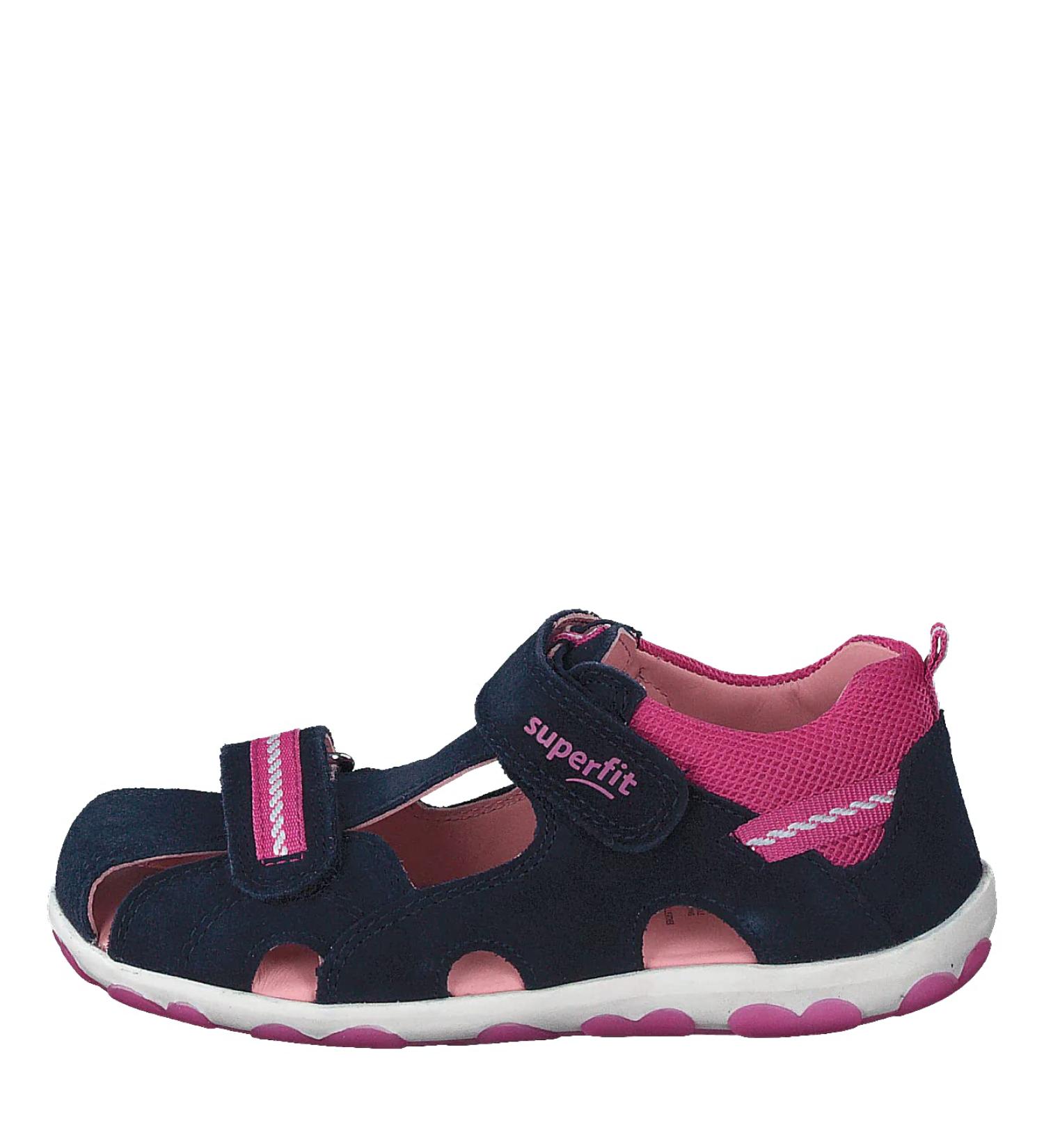 Superfit Girl's Fanni Sandals - 4.5 UK Child - Blue Pink | Comfortable and Stylish - Buy Online on GoSupps.com