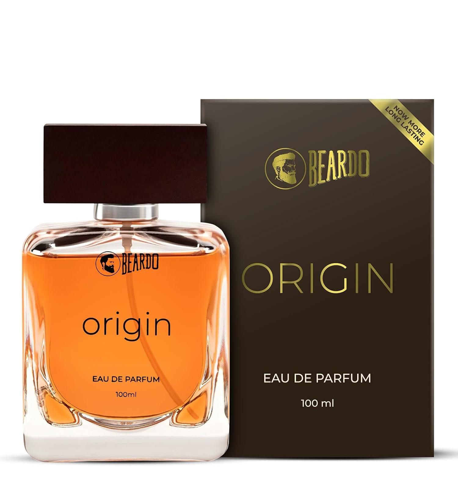 Beardos ORIGIN Perfume For Men 100 ml | EAU DE PARFUM Men Aqua and Musky Notes | Strong Long Lasting Mens Perfume for Date night fragrance | Body Spray for Men | Ideal gift for men - Buy Online on GoSupps.com