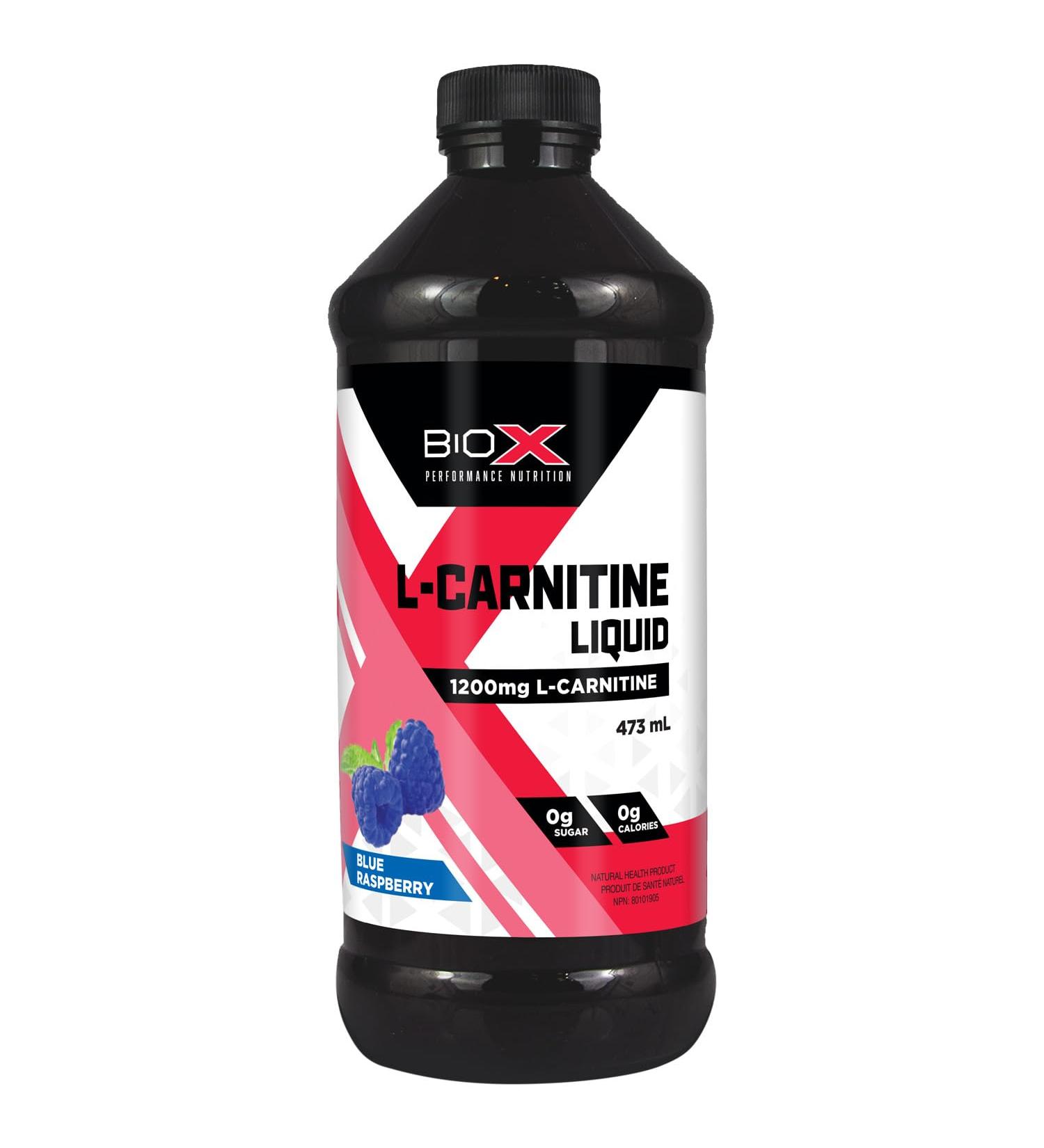 BioX L-Carnitine Liquid 1200mg | 100% Pure L-Carnitine Tartrate | Stimulant Free Weight Loss Support Exercise Performance Muscle Recovery | Sugar Free Calorie Free | 473 mL Blue Raspberry (Pack of 1) 473 ml (Pack of 1) - Buy Online on GoSupps.com