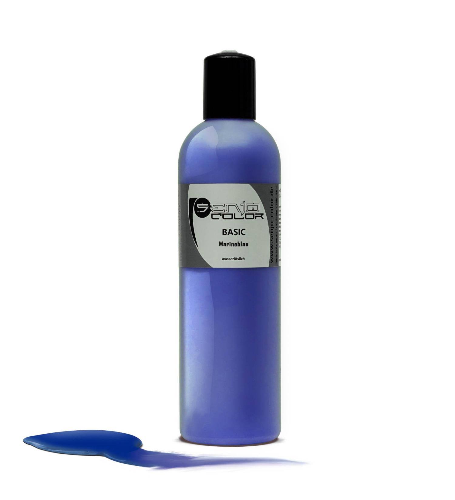 Senjo Color Basic Body Painting - Marine Blue 250ml | Water-Soluble Face & Body Color for Festivals | Premium Cosmetic Body Color - Buy Online on GoSupps.com