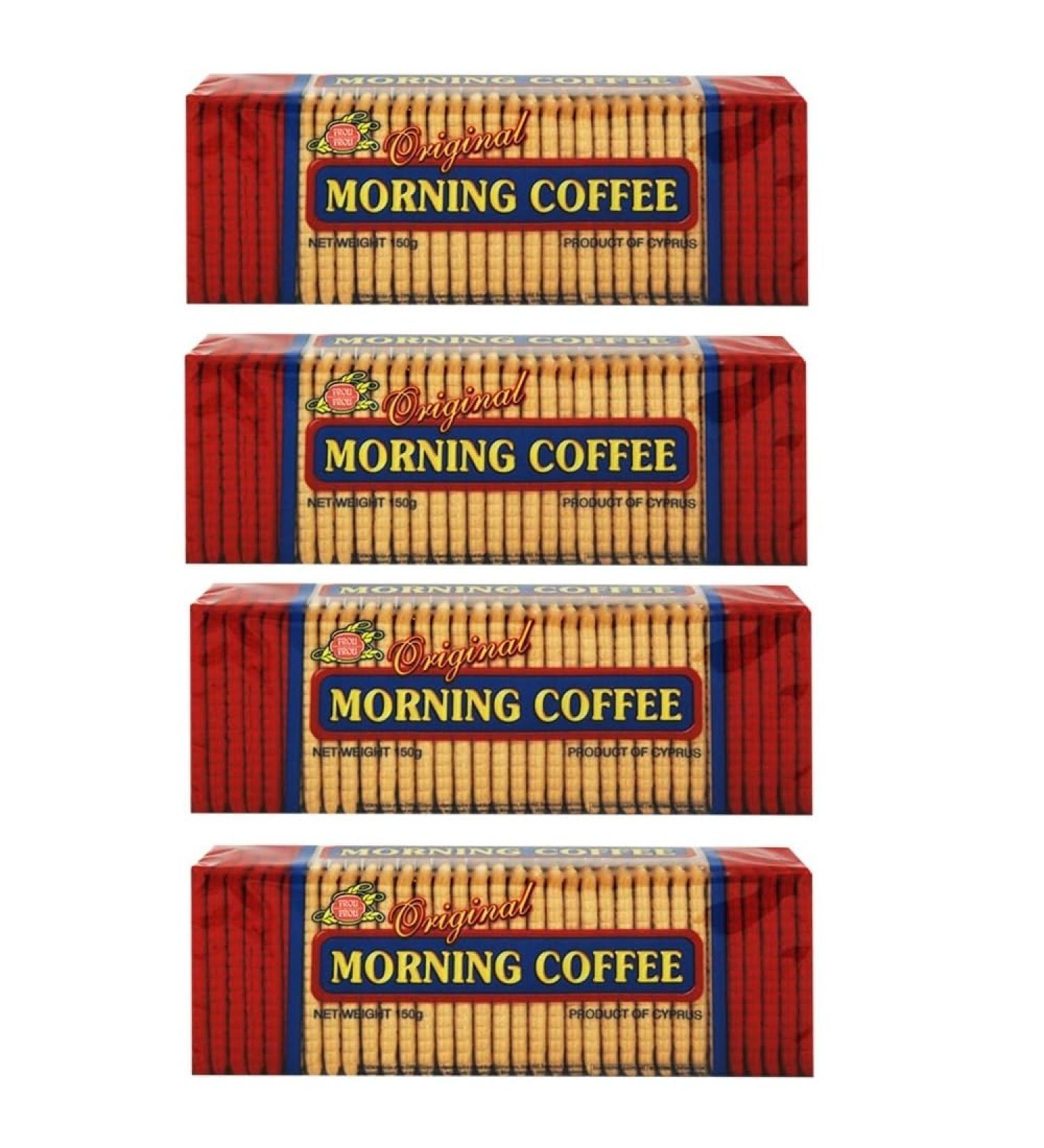 Frou Frou Frou Frou 4 x 150g packs of Original Morning Coffee Biscuit Crackers - Also suitable for baking cakes and pastries