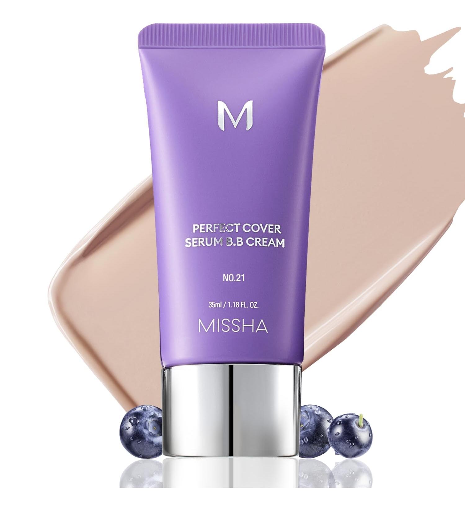 MISSHA M PERFECT COVER S rum BB CREAM No.21 Beige clair soin de la peau couleur hydratante complexe de superaliments couverture modulaire peau de cristal sans p - Buy Online on GoSupps.com
