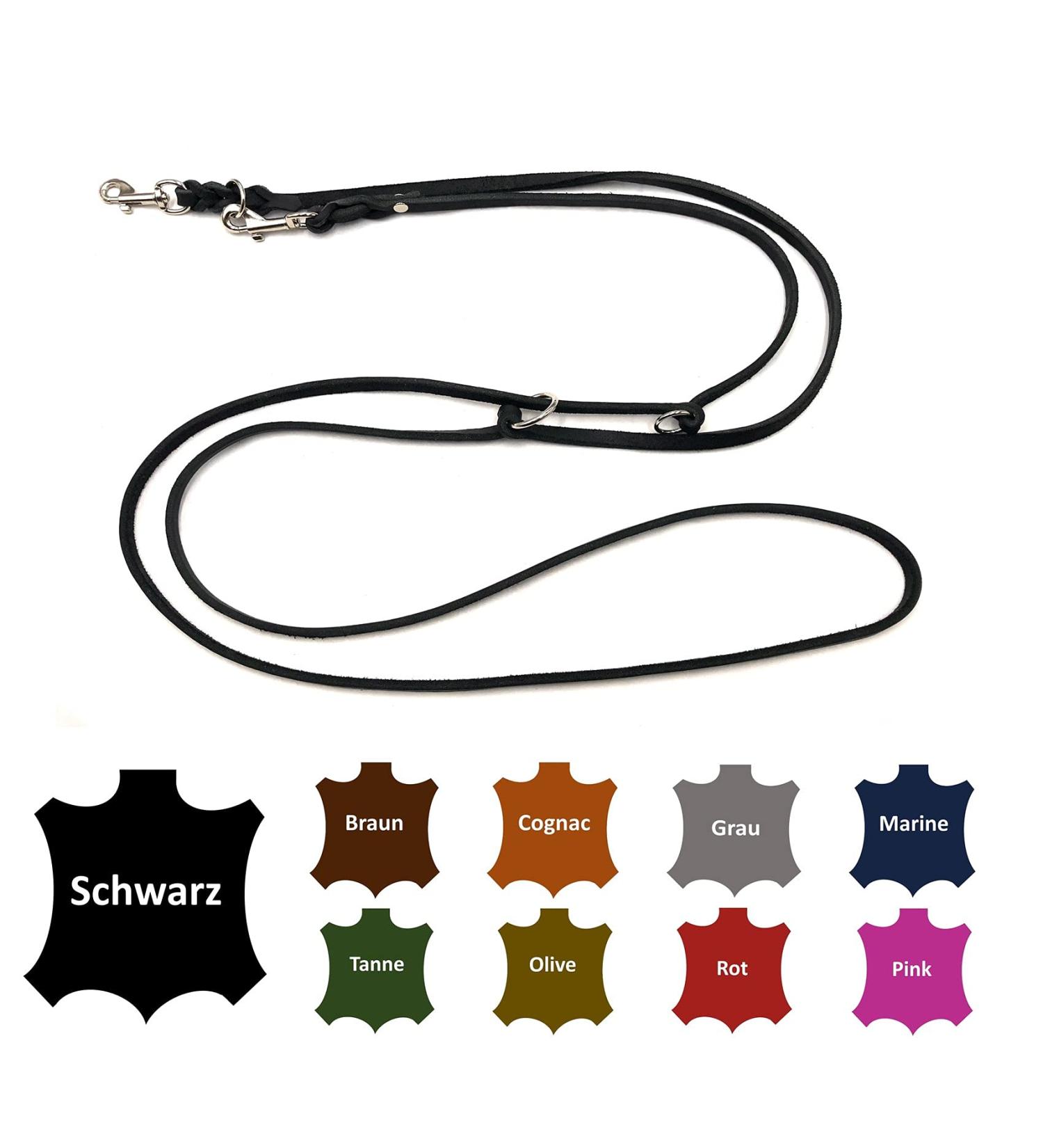 Adjustable Dog Liner for Small & Large Dogs - 3.50m x 8mm Black | Durable Double Linen Design | International Shipping Available - Buy Online on GoSupps.com