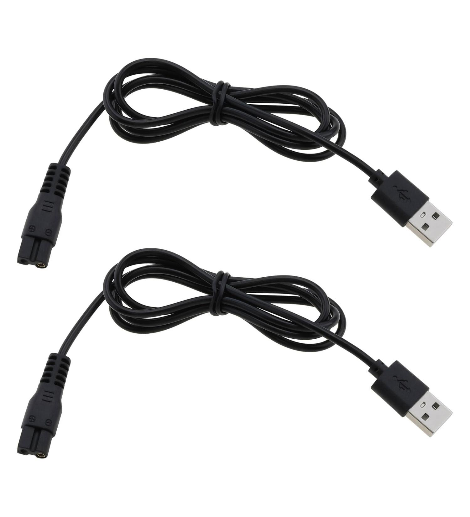 Emagtech 2-Pack 5V USB Charging Cable for Razors & Trimmers - Compatible with Brio Beardscape & Other Tools | International Shipping Available - Buy Online on GoSupps.com