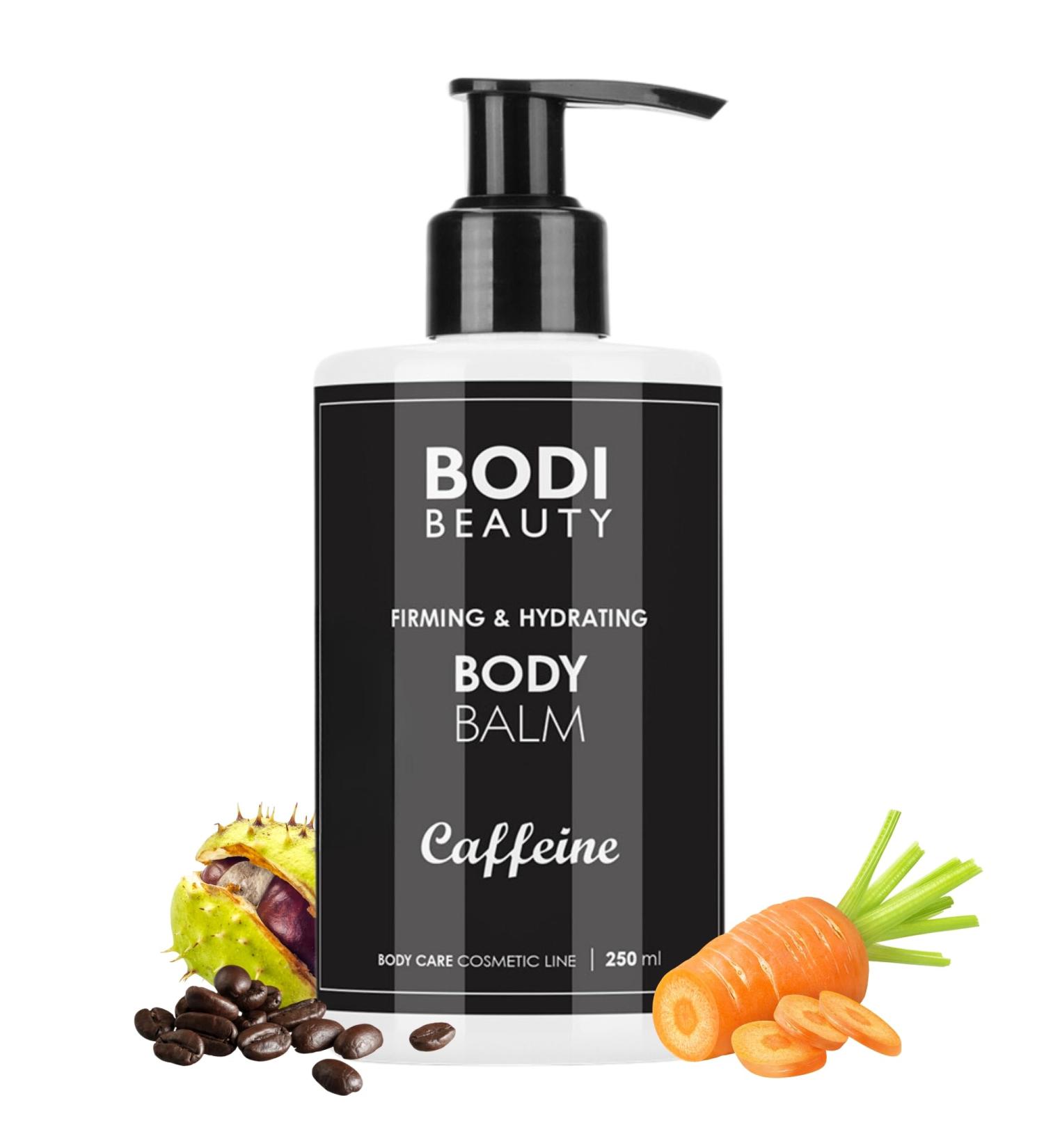 Bodi Beauty Body Balm 200 ml Anti-Cellulite Body Balm with Caffeine, Q10, Beta Carotene, Collagen, Horse Chestnut Extract, Smoother, Firmer Skin Lotion