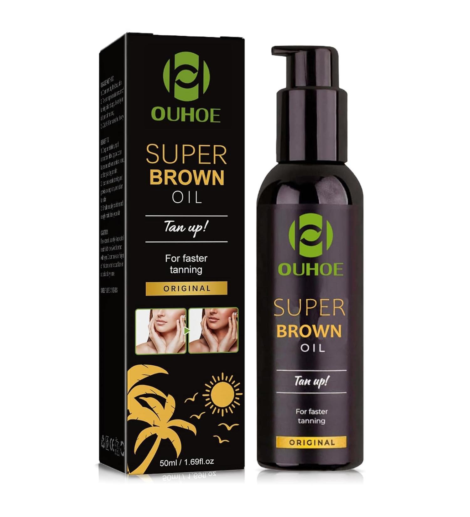 Hpbaggy 50 ml Solarium Tanning Accelerator tanning oil for pretanned and dark skin premium fast browning accelerator oil with coconut scent tanning oil with natural ingredients tanning cream - Buy Online on GoSupps.com