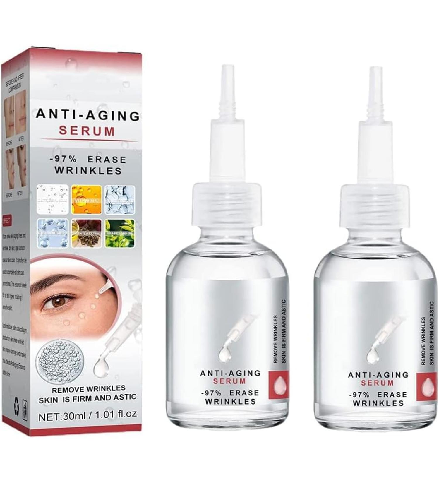 |Most Gifted| 2Pcs ReSkin Advanced Deep Anti-Wrinkle Serum - Collagen Boost Anti-Aging Serum - Anti-Aging Anti-Wrinkle Repair Collagen Serum - Instant Perfect Wrinkle Serum for All Skin Type - 30ml/1.01fl.oz - Buy Online on GoSupps.com