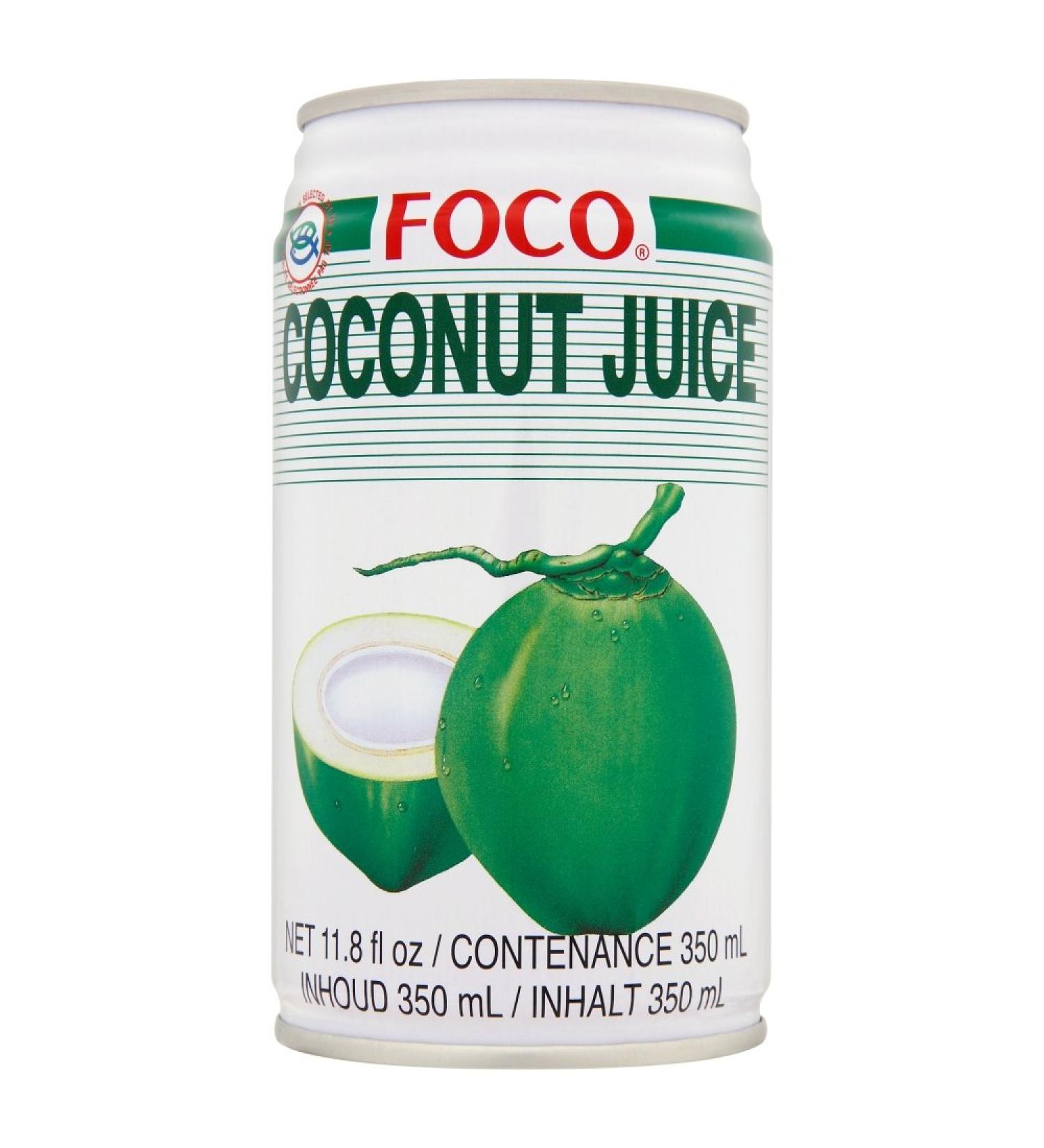 Foco - Nectar De Noix De Coco - 80% De Fruits Et Morceaux De Fruits - Premium De Tha lande - 350ml
