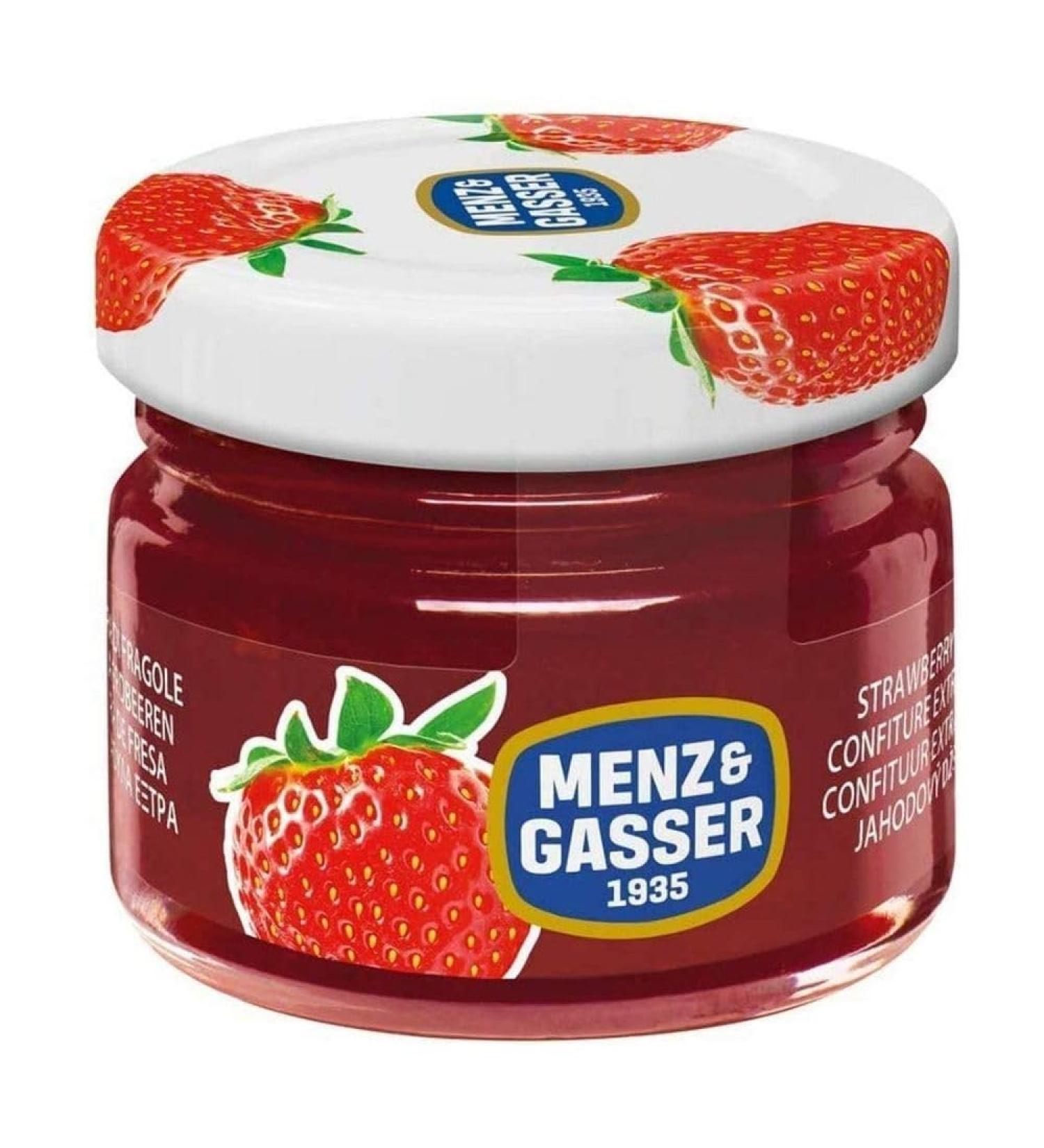 MENZ & GASSER 1935 Menz & Gasser Prima Frutta Confettura aardbei 48 x 28 g individual potions (strawberry jams)