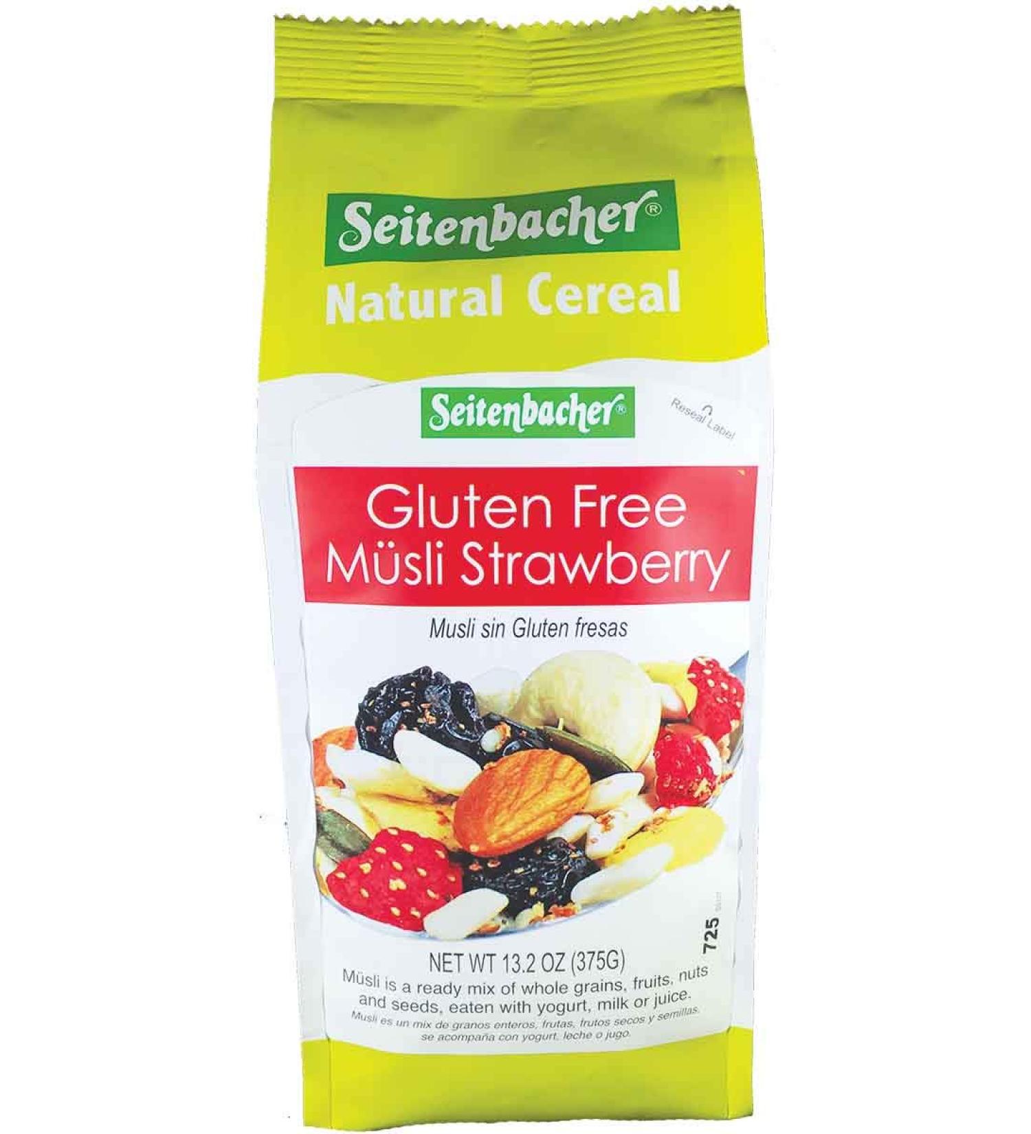 Seitenbacher Gluten Free Muesli Strawberry Natural Cereal  13.2 Ounce - Buy Online on GoSupps.com
