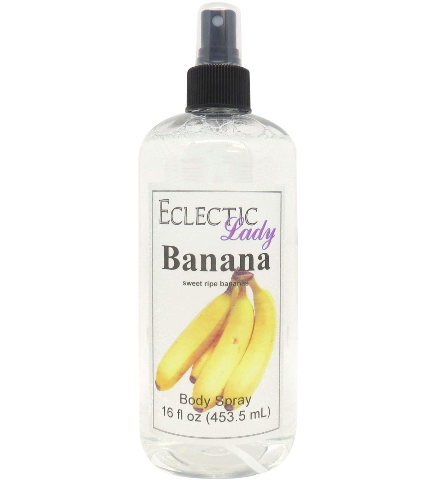 Banana Body Spray 16 ounces Body Mist for Women with Clean Light & Gentle Fragrance Long Lasting Perfume with Comforting Scent for Men & Women Cologne with Soft Subtle Aroma For Daily Use Regular Strength 16 Fluid Ounces - Buy Online on GoSupps.com