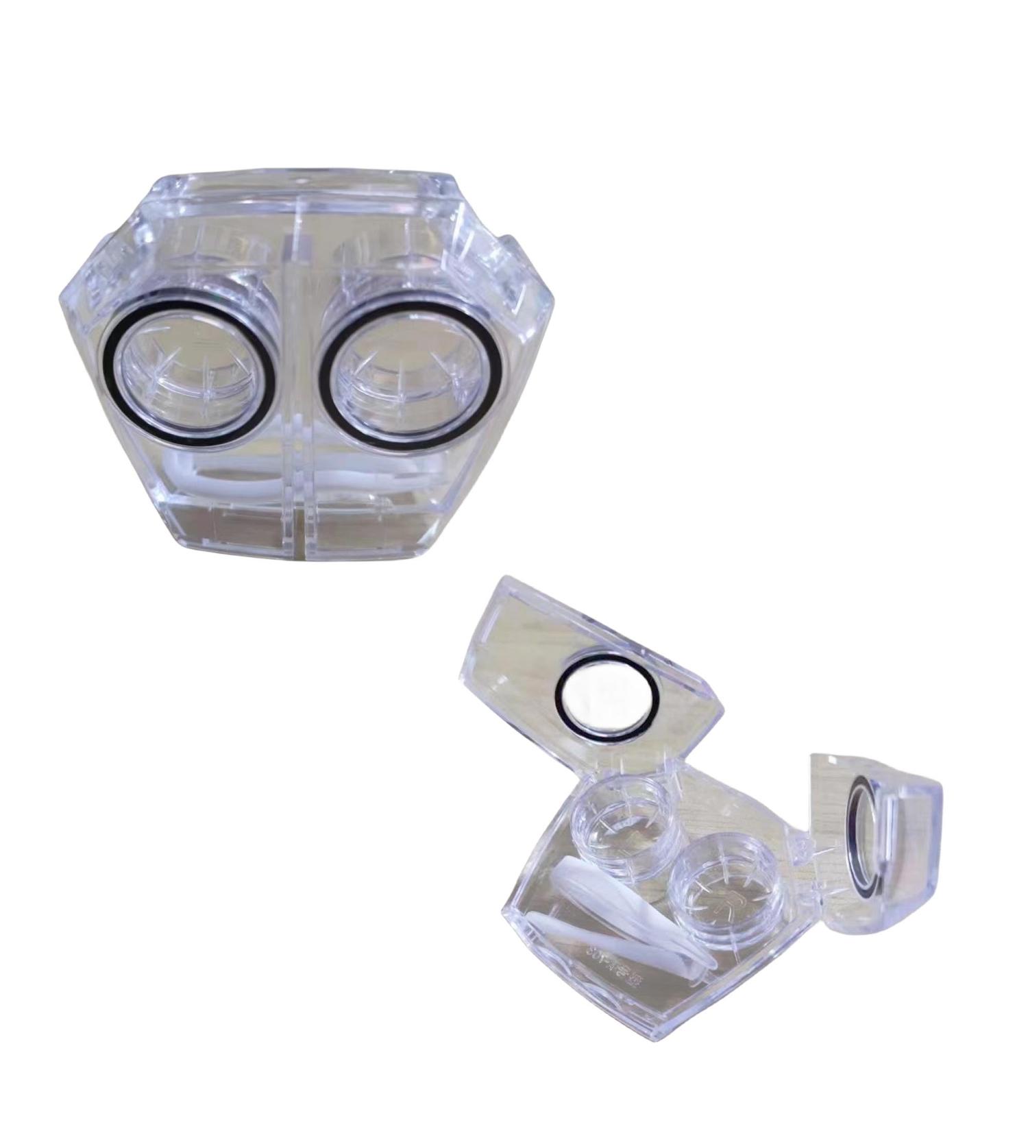 Buy 2 Sets Fancy Transfer Pocket Contact Lens Mate Box with Inserter - Travel Kits for Lenses 3265 White | International Shipping Available - Buy Online on GoSupps.com