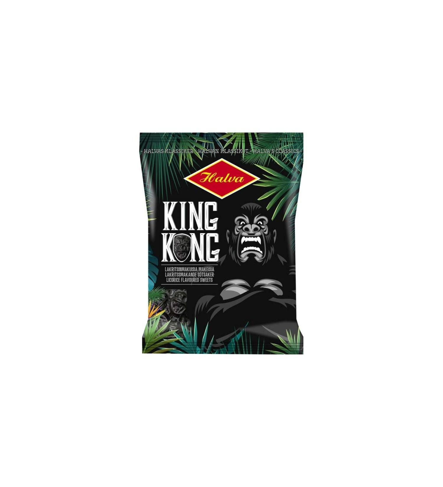 Halva King Kong Original Licorice 4 Packs of 135 g