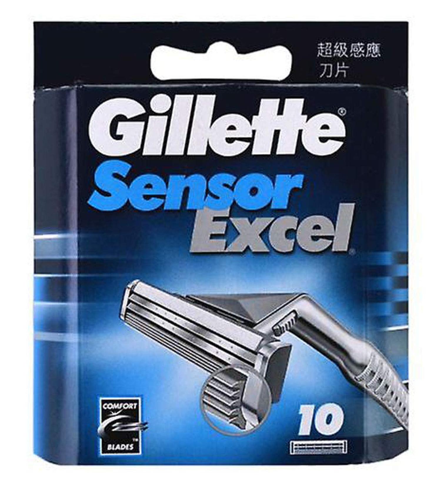 Gillette Sensor Excel Razor Blades - 30 Count (3 x 10 Pack) | Buy Online - Buy Online on GoSupps.com
