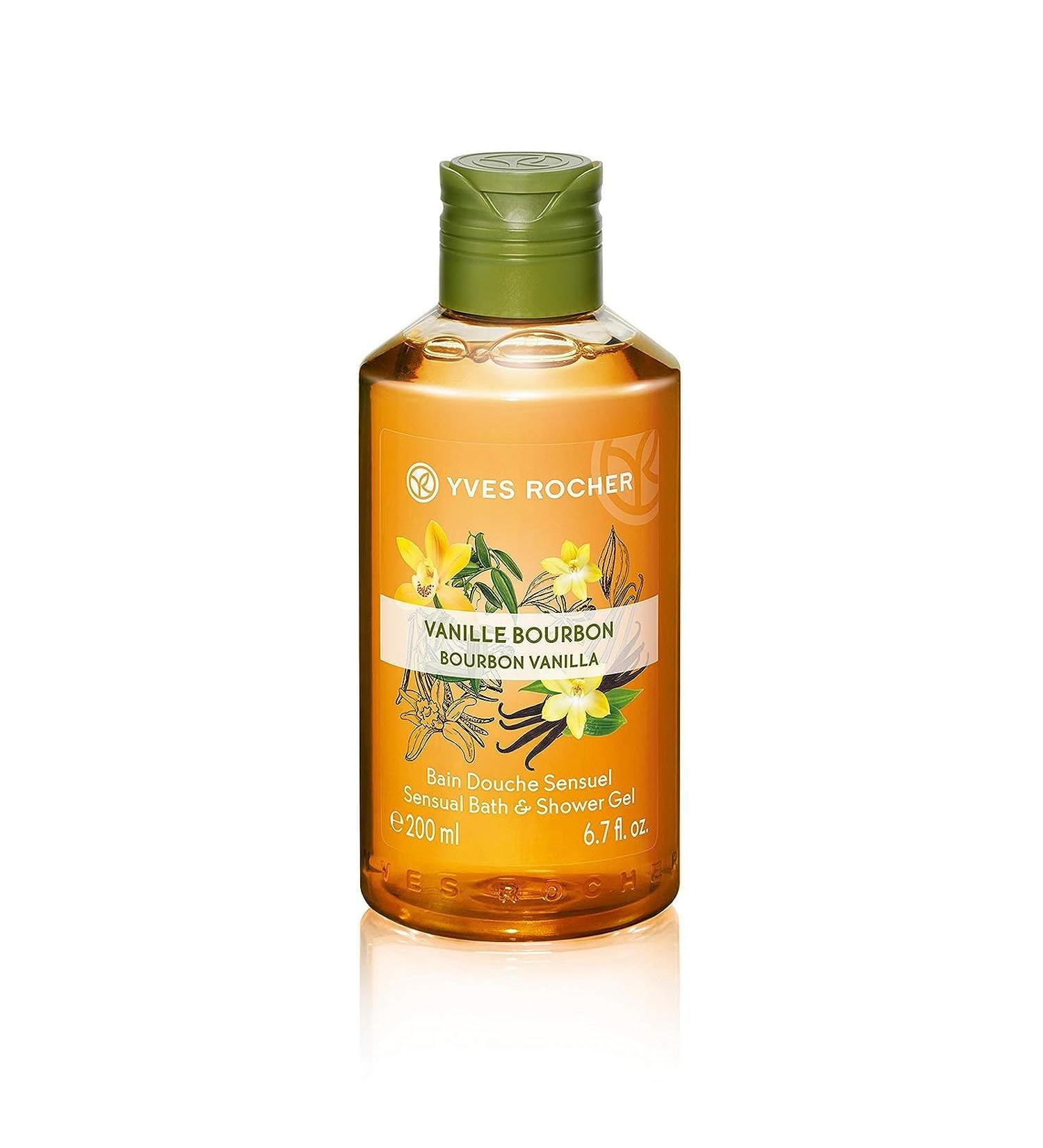 Yves Rocher Les Plaisirs Nature Bourbon Vanilla Bath & Shower Gel - 200ml | Luxury Sensual Shower Experience - Buy Online on GoSupps.com