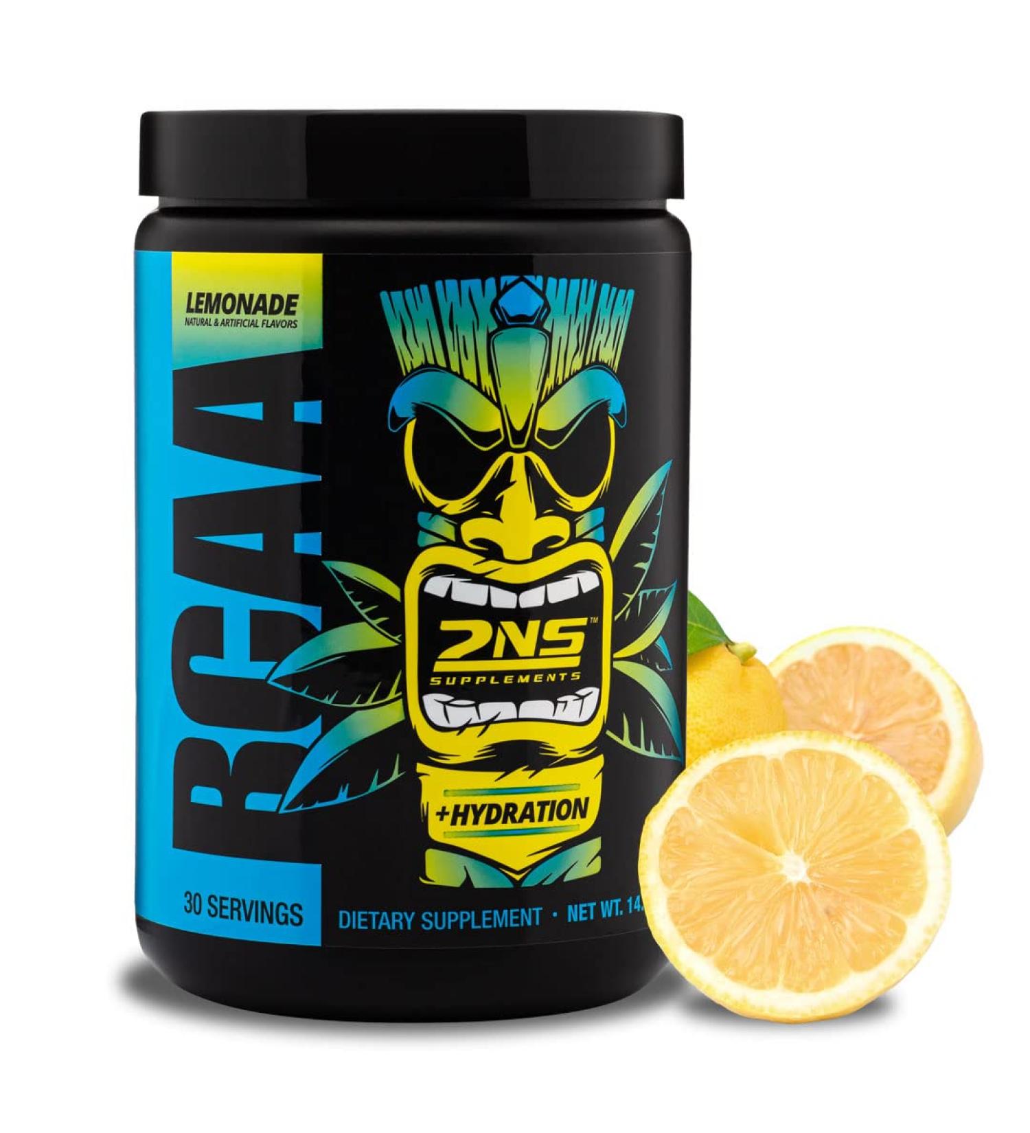 Buy 2nd Nature BCAA Lemonade - 30 Servings 9g Branched Chain Amino Acids for Muscle Growth & Recovery - Electrolyte Support Sugar-Free & Color-Free - International Shipping Available - Buy Online on GoSupps.com