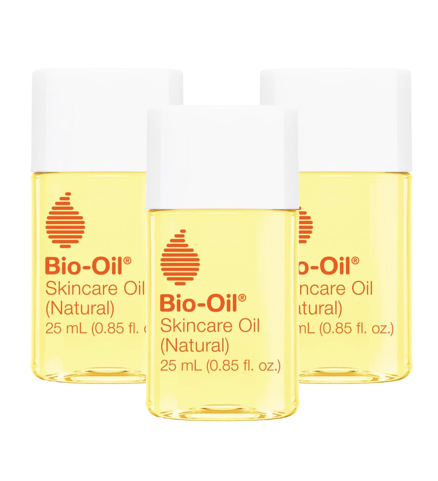 Bio-Oil Natural Skincare Oil Serum Face and Body Moisturizer with Chamomile Rosehip and Lavender Oil for Scars Stretch Marks Sensitive Skin All Skin Types 0.85 Oz Pack of 3 0.85 Fl Oz (Pack of 3) - Buy Online on GoSupps.com