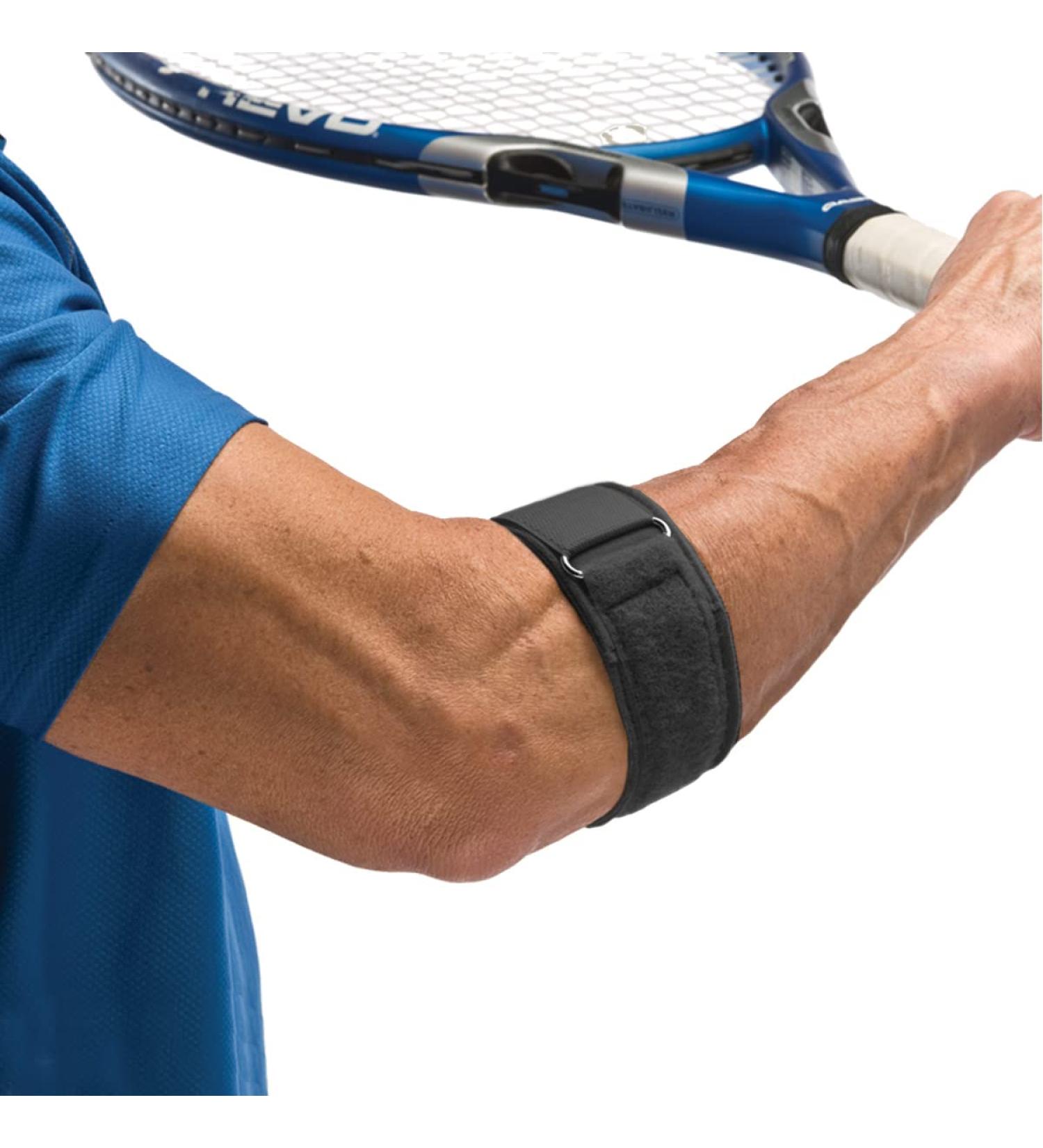 Cho-Pat Tennis Elbow Support Strap - Adjustable Compression for Tennis Elbow Treatment - Made in USA | Black Medium - Buy Online on GoSupps.com