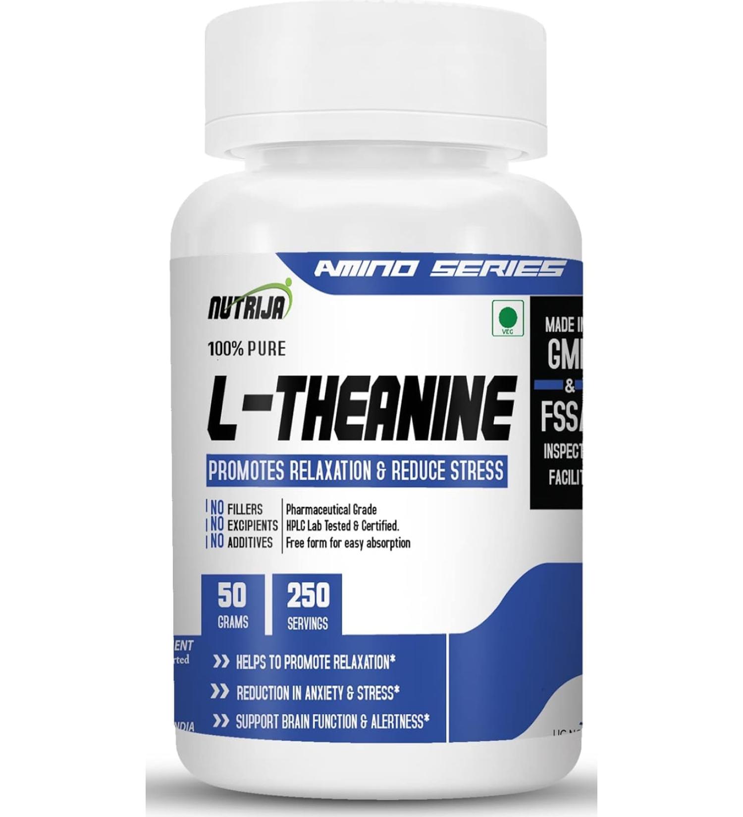 L-Theanine Powder (50 Grams) - Buy Online on GoSupps.com
