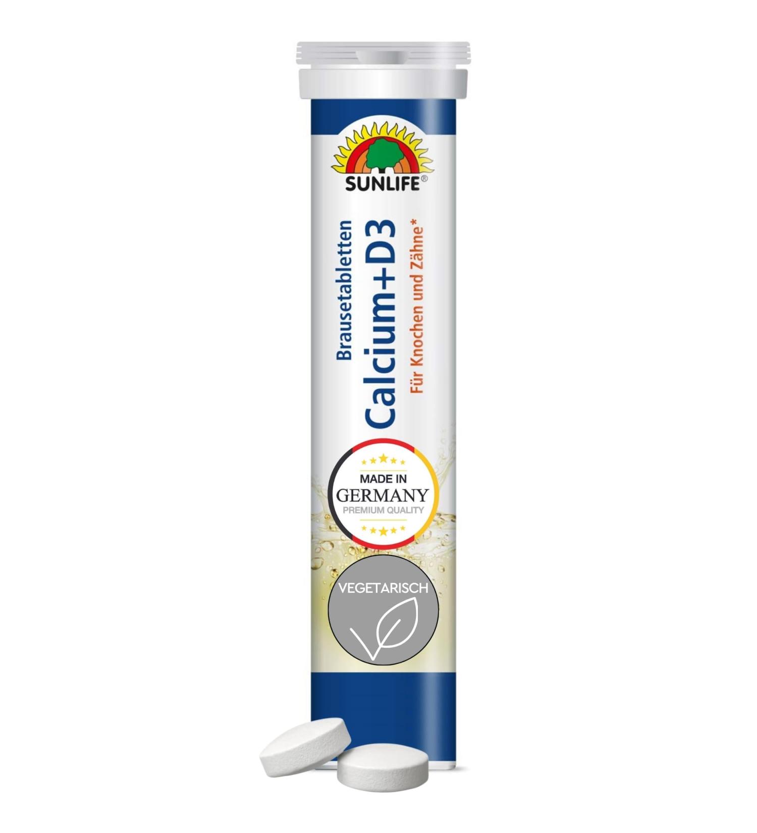 Buy Sunlife Effervescent Tablets - Calcium + D3 (20 Pieces) | International Shipping - Buy Online on GoSupps.com