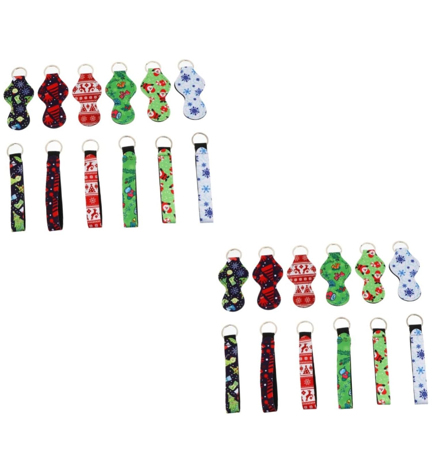  FRCOLOR FRCOLOR Pcs Christmas Lipstick Set Christmas Lipstick Refills Hand Gel Holder Keychain Supplies Bottle Holder Keychain Mini Lipsticks - Buy Online on GoSupps.com