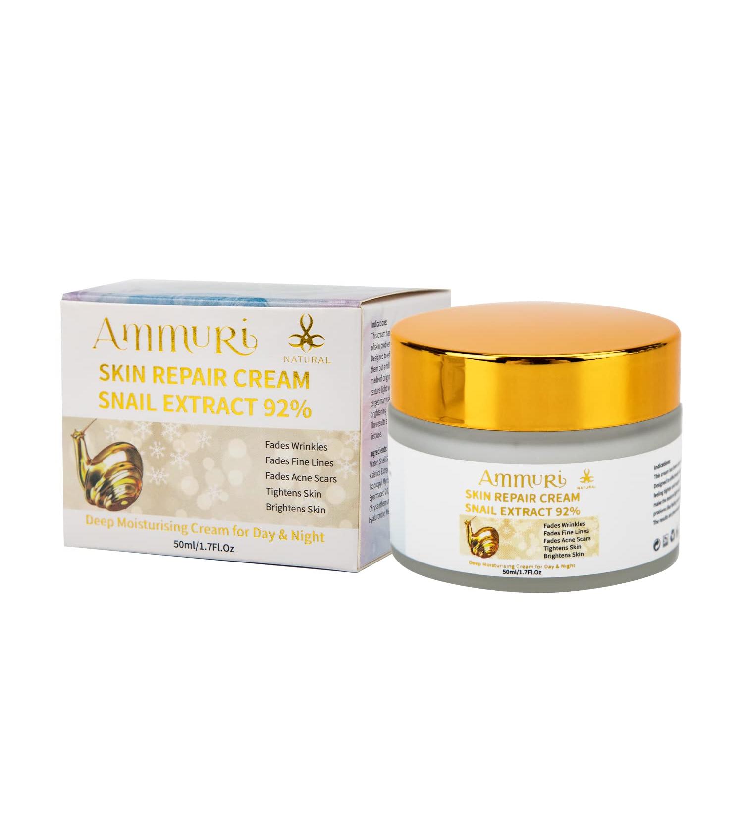 Snail Extract Moisturising Cream for Face & Body with Hyaluronic Acid Ginseng Stem Extract & Witch Hazel. Intensely Concentrated Regenerating Day & Night Cream - Buy Online on GoSupps.com