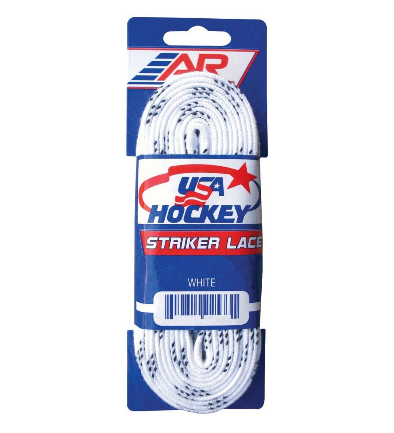 A&R Sports Unisex Hockey Striker Skate Laces White 120-Inch