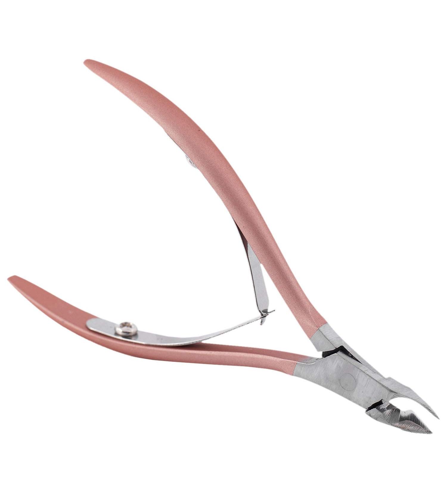 Pasuihcay Nail Tweezer Cutter Nipper Clipper Remover Manicure Art Grooming Tool Beauty Nail Pliers Pink - Buy Online on GoSupps.com