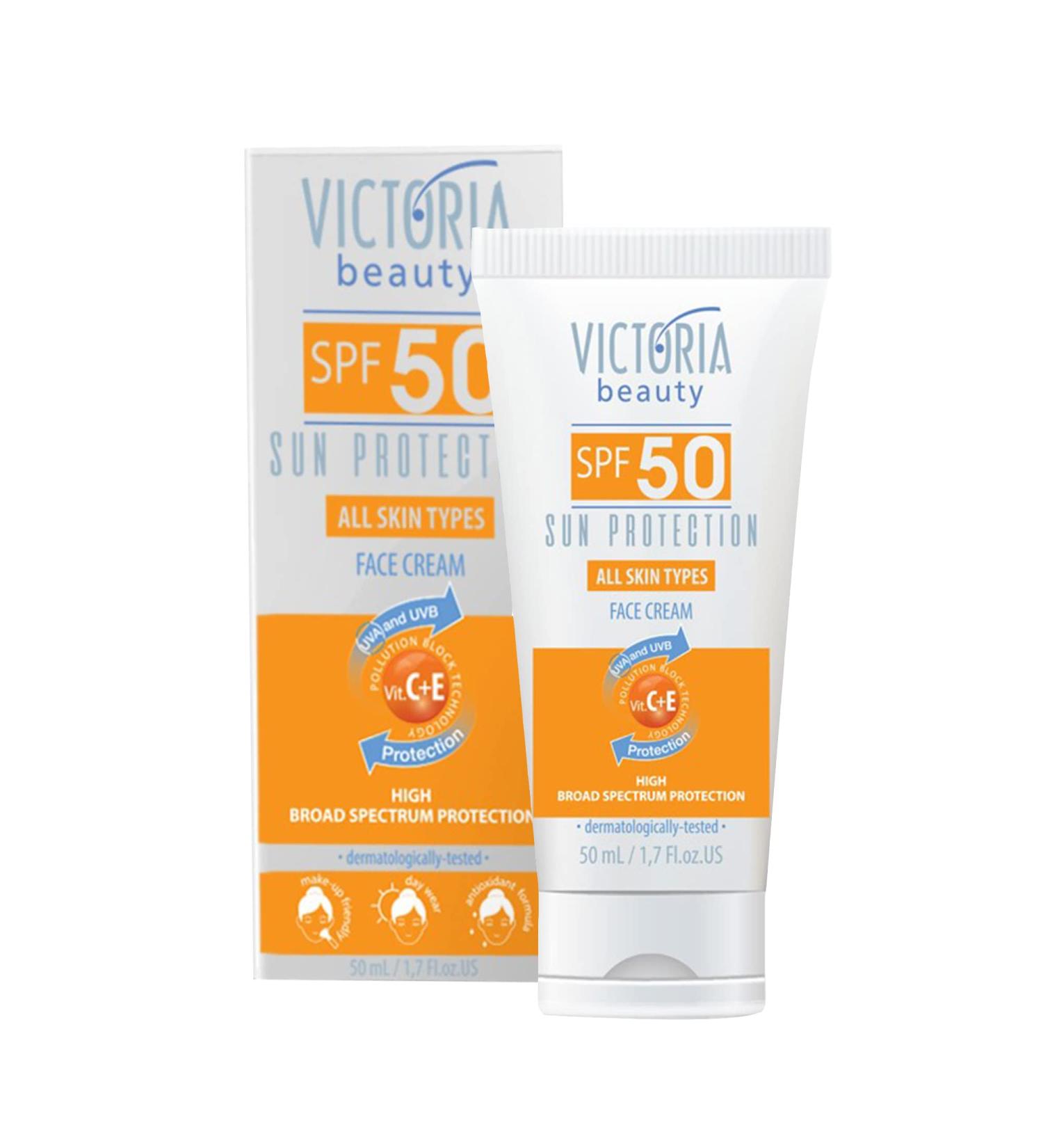 Victoria Beauty SPF 50 Broad-Spectrum Sun Protection Face Moisturiser 50ml