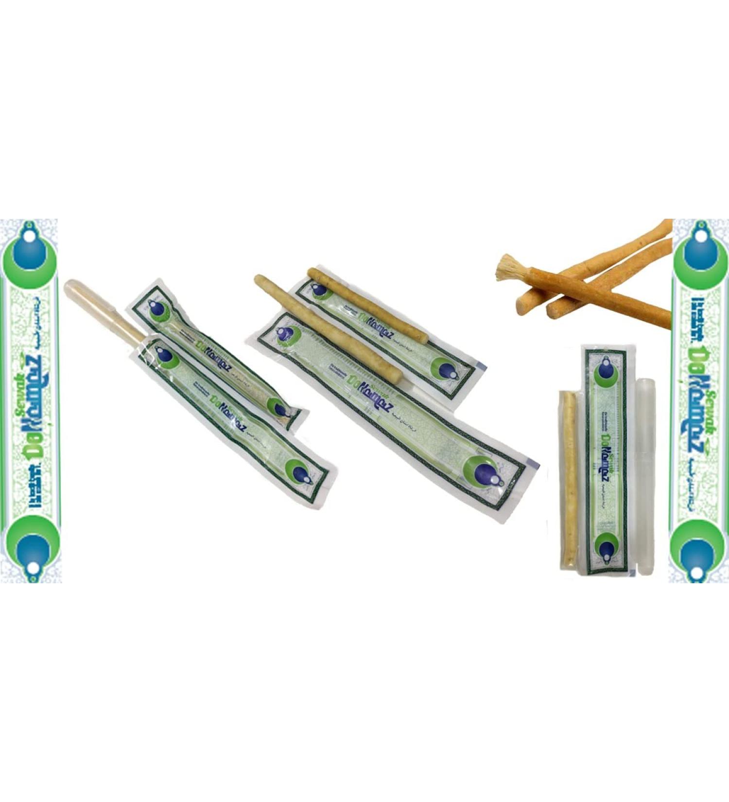 Premium Quality Miswak Toothbrush | 6 Inch Natural Arak Wood | Vegan & 100% Natural | Healthy Teeth Care - Buy Online on GoSupps.com