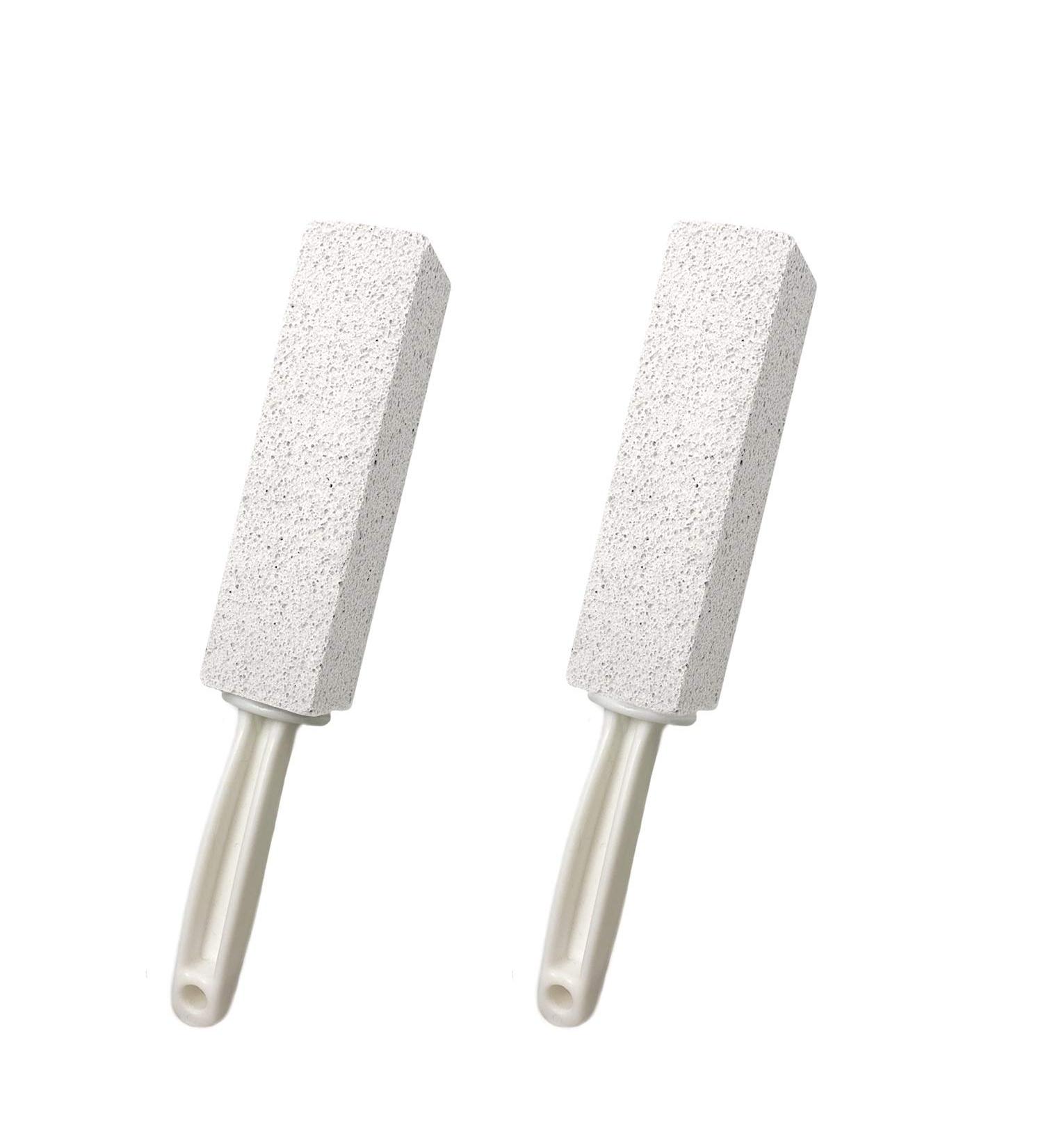 DDLuck 2 Pack Pumice Stone Cleaning Stones with Handle - Toilet Bowl Cleaner Hard Water Ring Remover Rust Grill Cleaner for Kitchen Bathroom & Household - Buy Online on GoSupps.com