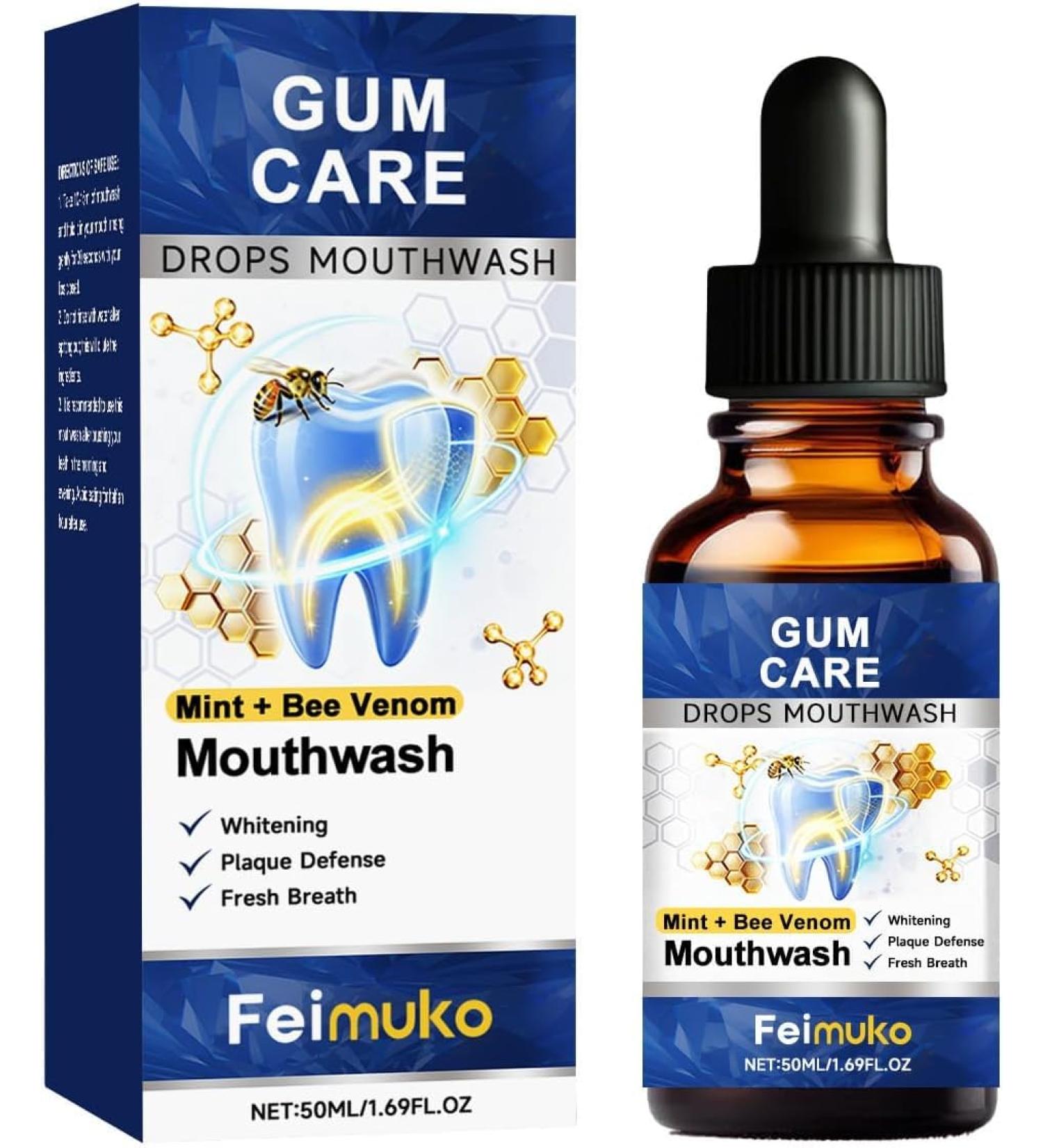Rolimey BeeTakt Gouttes de rin age buccale concentr es naturelles pour liminer la mauvaise haleine et apaiser les gencives nouvelle formule de nettoyage nourrissante 2026 pour un sourire confiant 1 pi ce - Buy Online on GoSupps.com