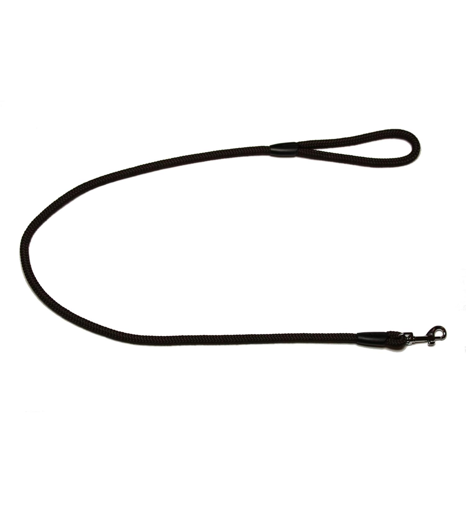 Leash - Rope leash with hand loop Basic 10mm 27 colours 7 lengths (1.20 m brown) 1.20 m brown