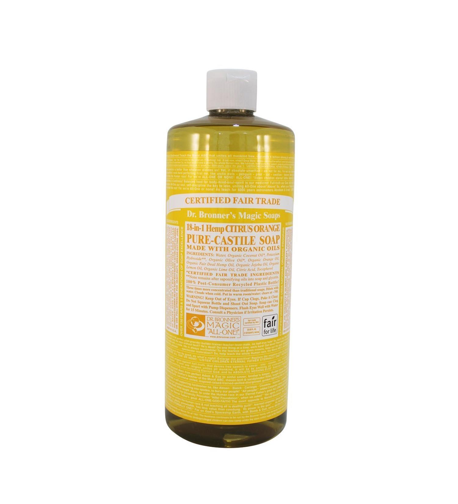 Dr. Bronner's Magic Pure-Castile Soap Organic Citrus Orange - 32 oz.