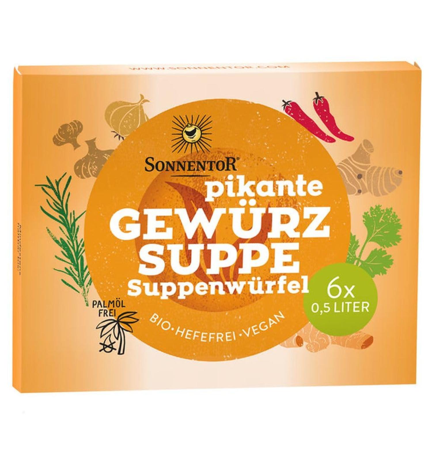 Sonnentor Sonnentor Pack of 5 Organic Vegan Bird-Free Soup Cubes (5 x 60g)