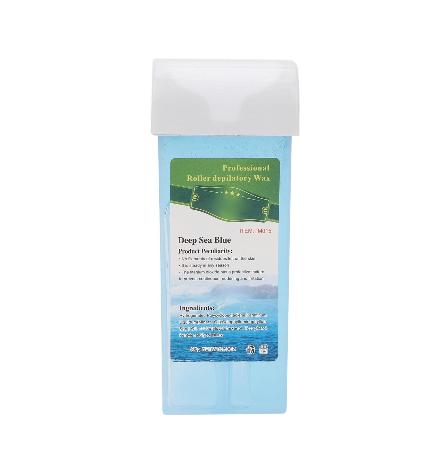 Roll On Wax - Gentle Professional Depilatory Cartridge for Safe Hair Removal at Home (Sea Blue) - International Shipping - Buy Online on GoSupps.com