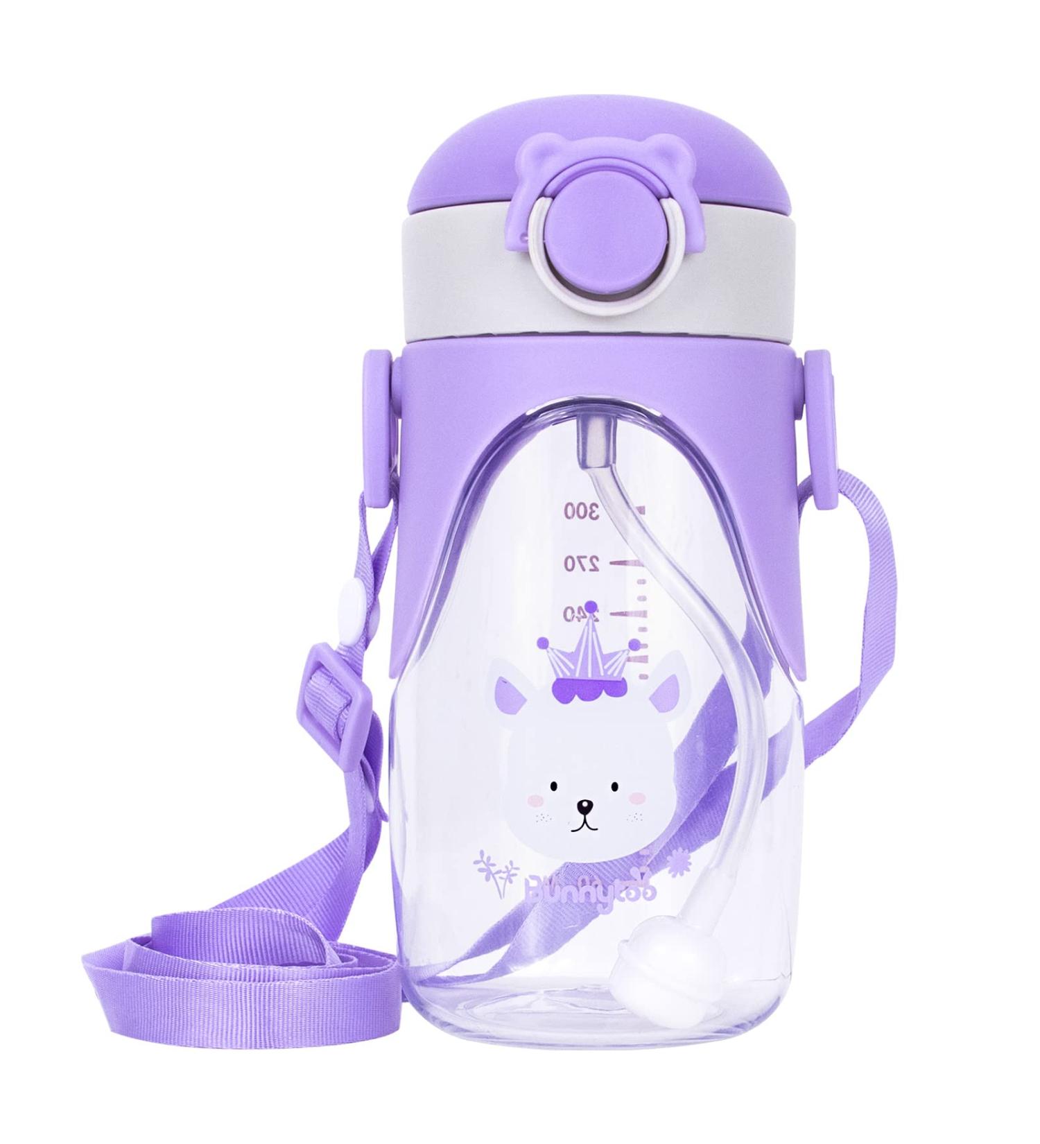 Bunnytoo 300ml Toddler Sippy Cup with Strap | Leak-Proof Silicone Spout | BPA-Free | Purple Night Trainer Cup for Independent Drinking | Suitable from 8+ Months - Buy Online on GoSupps.com