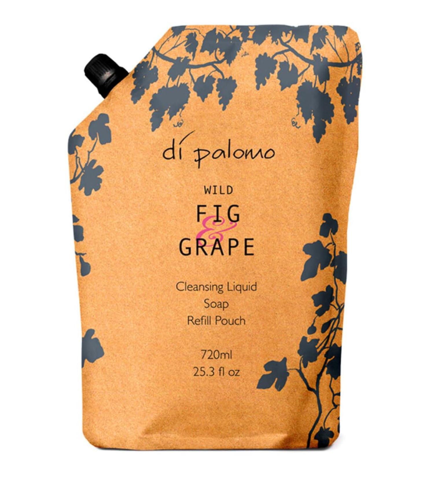 Di Palomo Vegan Wild Fig & Grape Liquid Soap Refill Pouch 720ml. Hand Soap Refill Pouch. Vegan Antibacterial Soap. Moisturising Hand Wash Refill. Hand Soap Liquid with Skin Care. Vegan Soap Refill. - Buy Online on GoSupps.com
