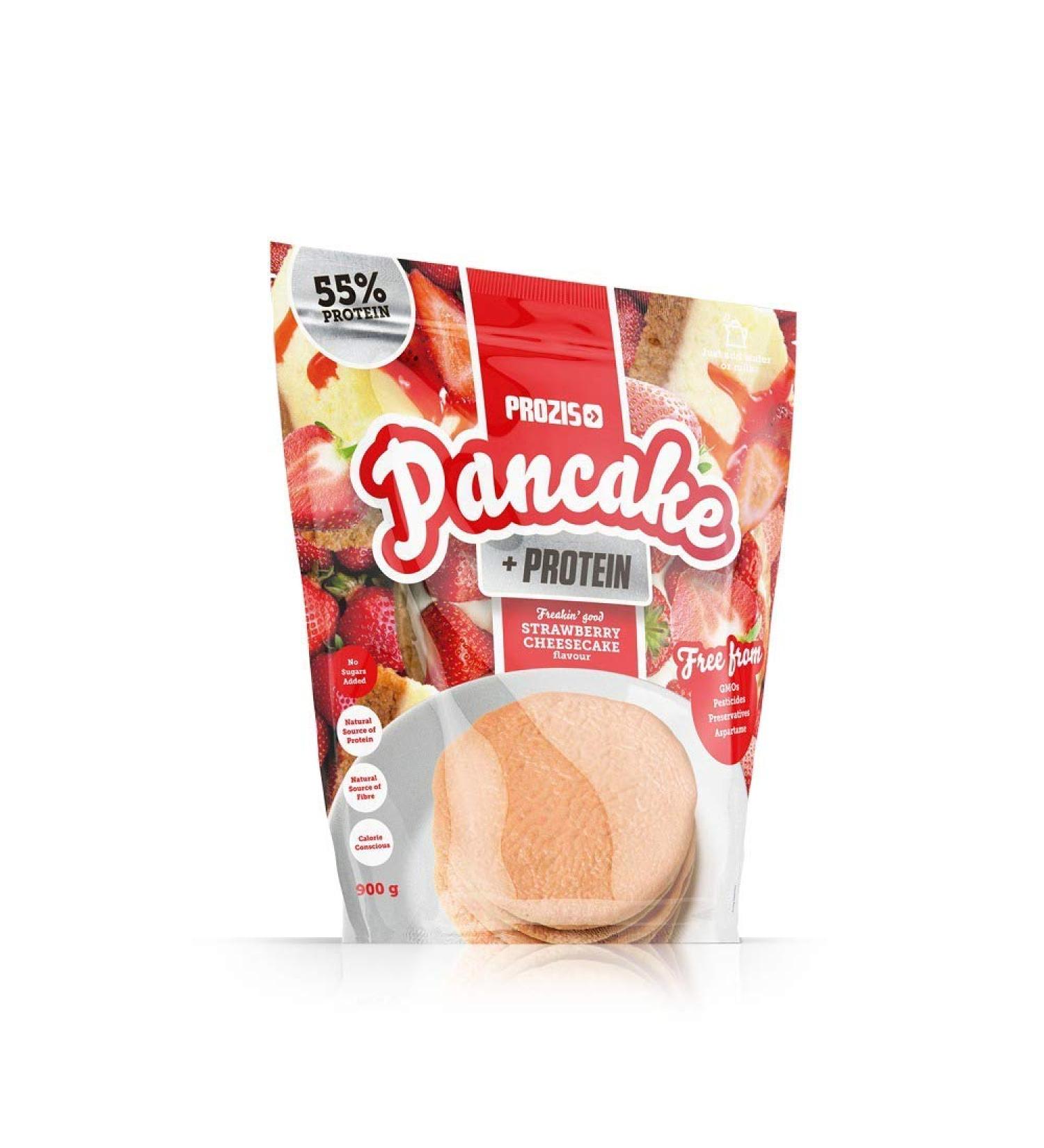 Prozis Pancake + Protein Oatmeal Pancakes with Protein 900g Strawberry Cheesecake - Buy Online on GoSupps.com