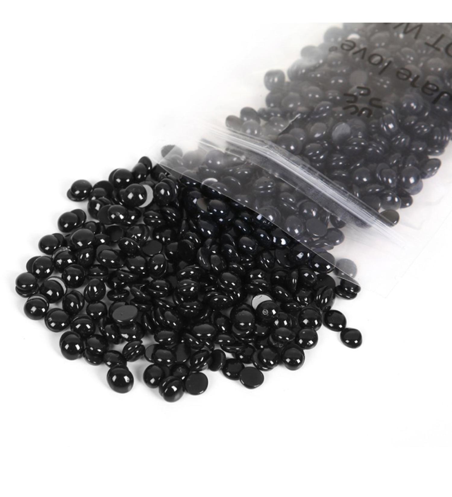 SUPVOX 50g Painless Hard Wax Beans Effective Hair Removal for Face Bikini Legs & Armpit (Black) - International Shipping Available - Buy Online on GoSupps.com