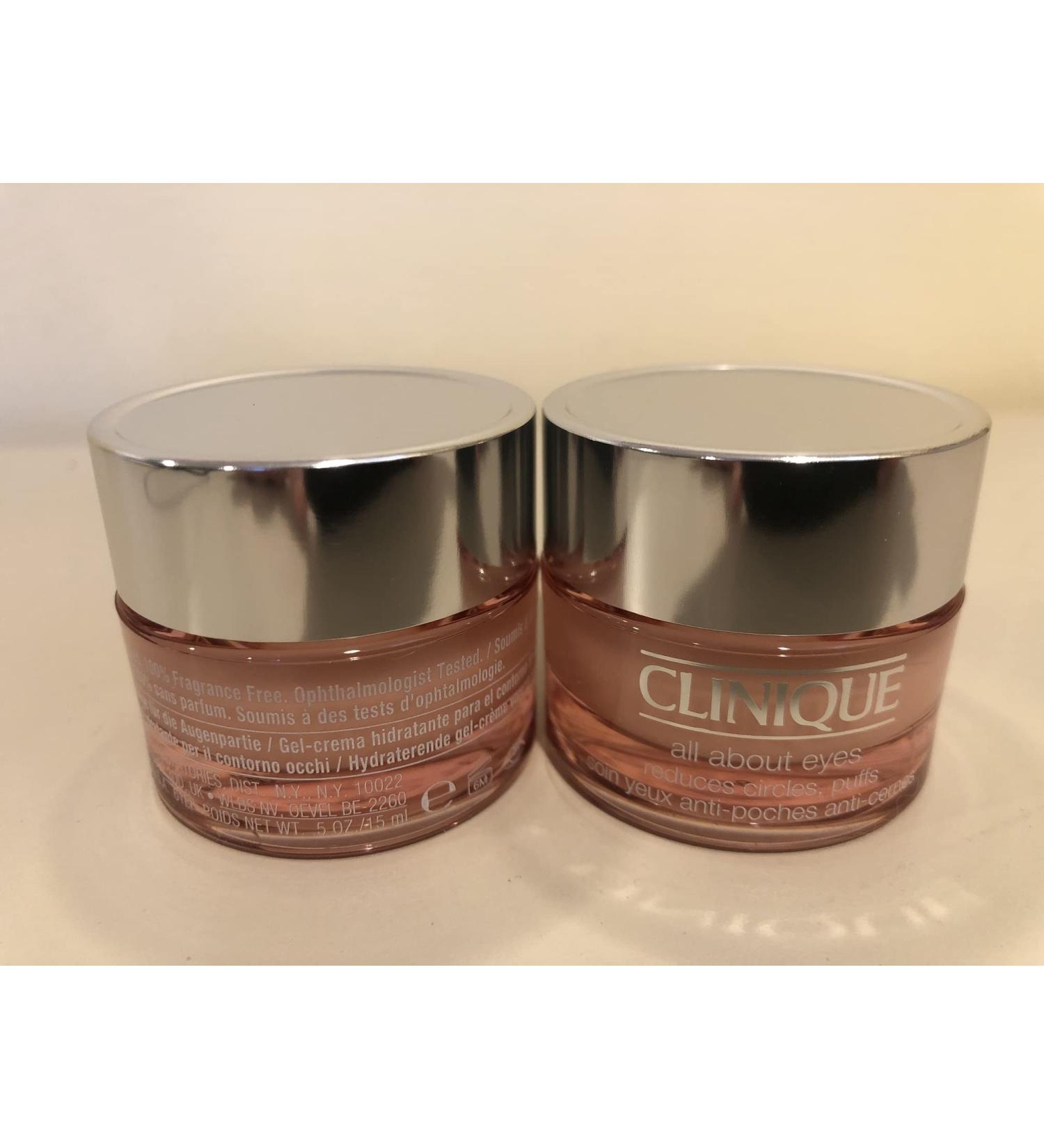 2x Clinique All about eyes Reduces Circles Puffs  0.5oz Each Total 1oz  unboxed